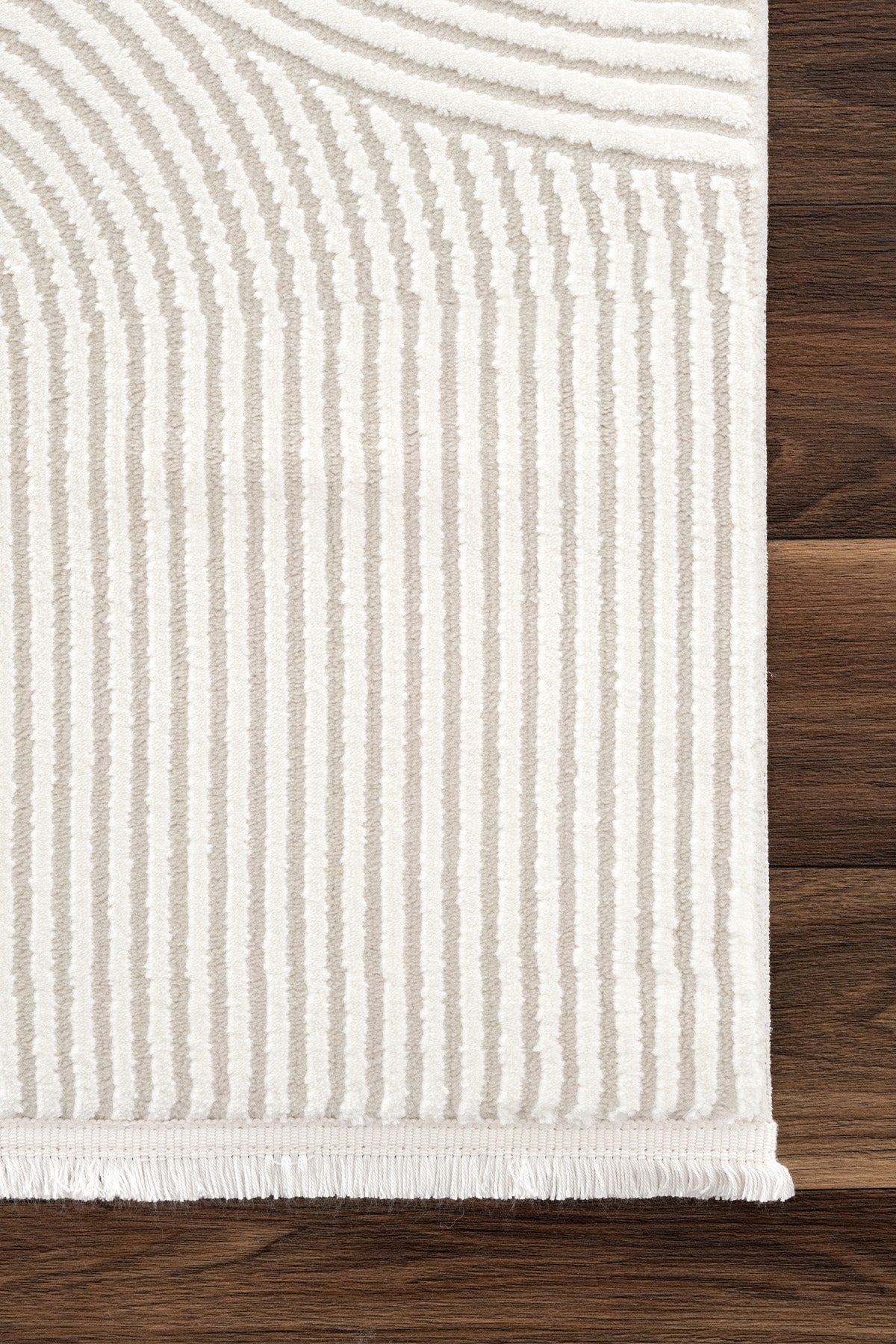 Farahan Beyaz Geometrik Tozumaz Salon Koridor Balkon Teras Bahçe Oturma Odası Halısı A0861A
