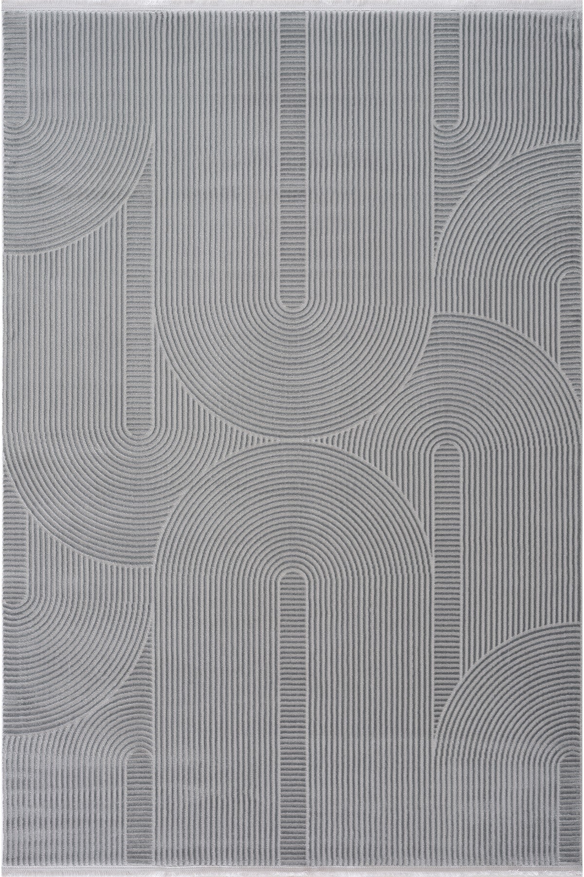 Farahan Gri Geometrik Tozumaz Salon Koridor Balkon Teras Bahçe Oturma Odası Halısı A0861A