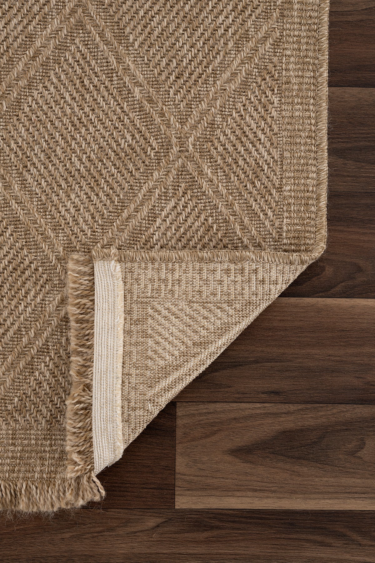 Fibra Natural Halı Kilim Salon Oturma Odası Yolluk Yatak Odası Koridor Halısı B3754A
