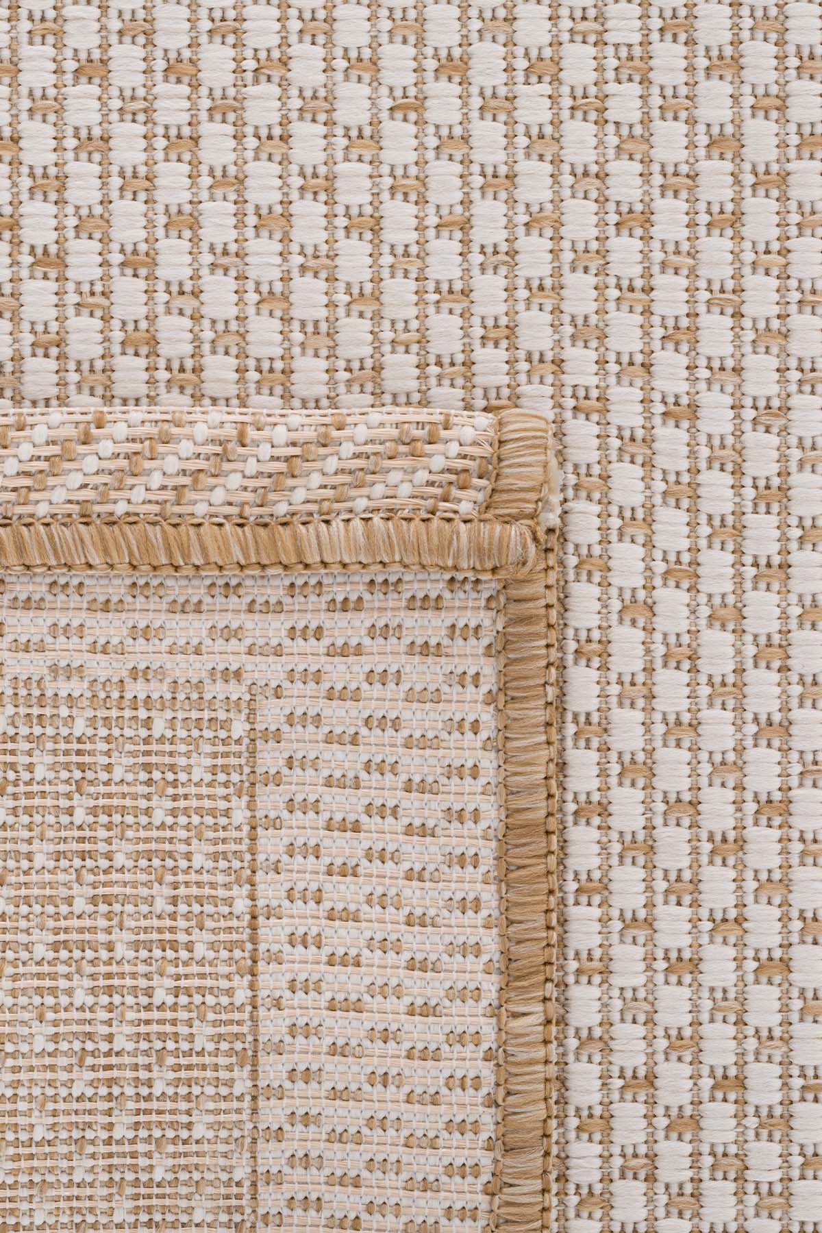 Fresco Ekru Natural İskandinav Jüt Yıkanabilir Halı Kilim Balkon Teras Salon Koridor Halısı 23745A