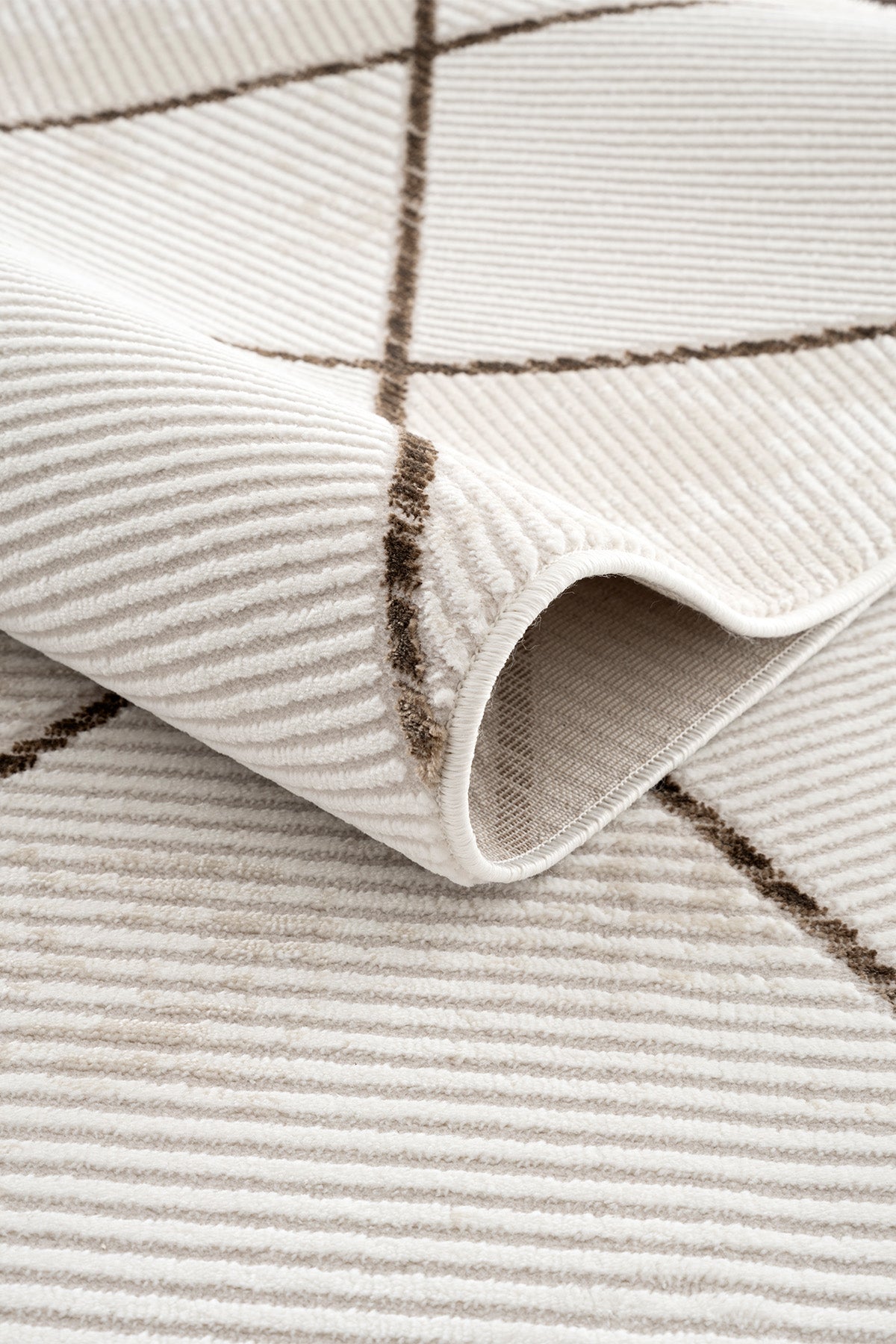 Lumina Krem Kahve Tozumaz Salon Koridor Balkon Teras Bahçe Oturma Odası Halısı A0863A