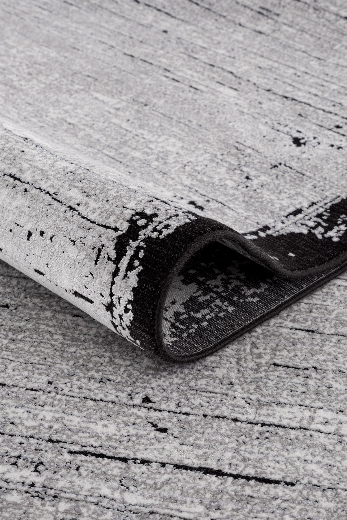 Calvin Klein Modern Sheen A3486D Gri Siyah Halı