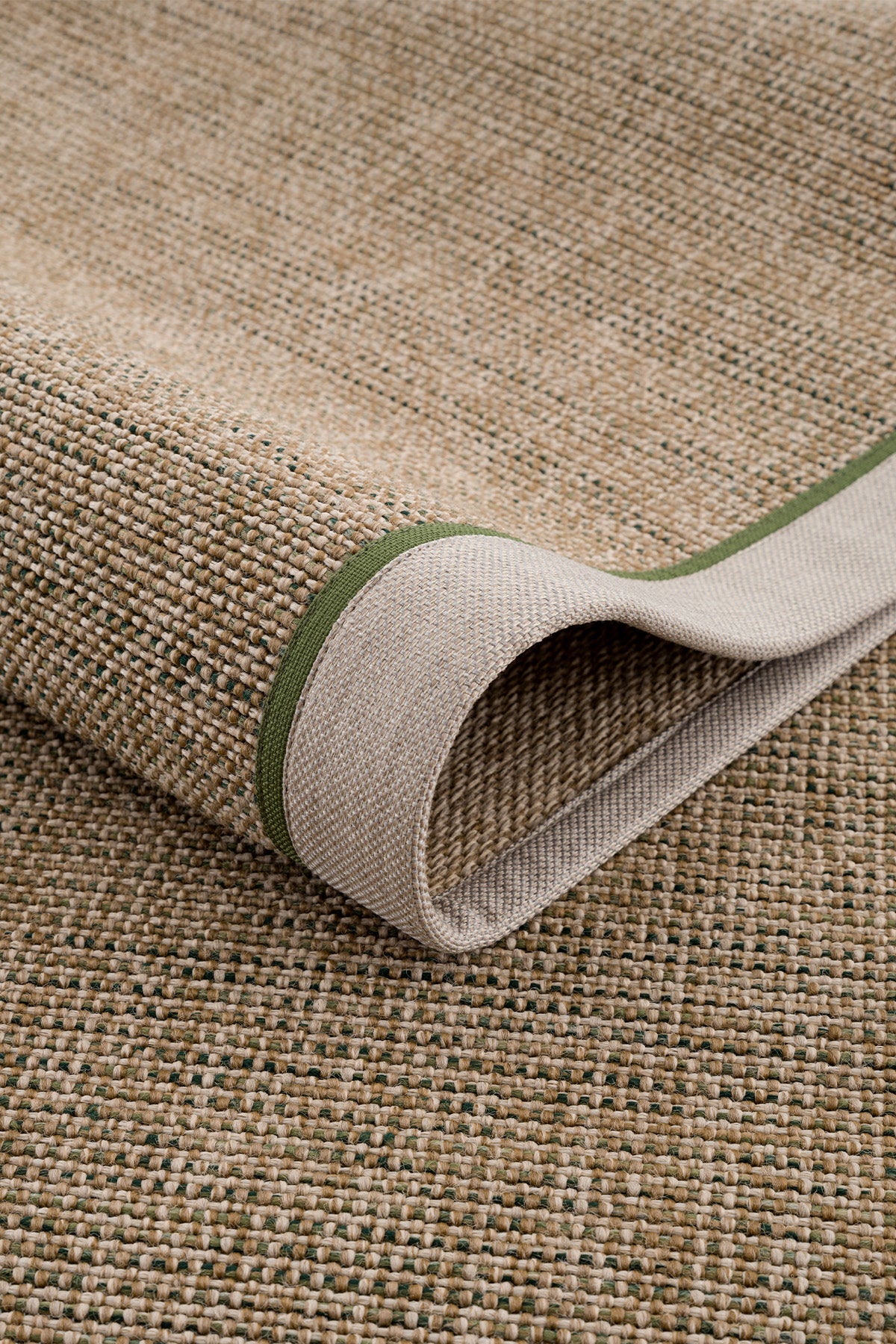 Calvin Klein Signature Bordure B3622D Bej Yeşil Halı