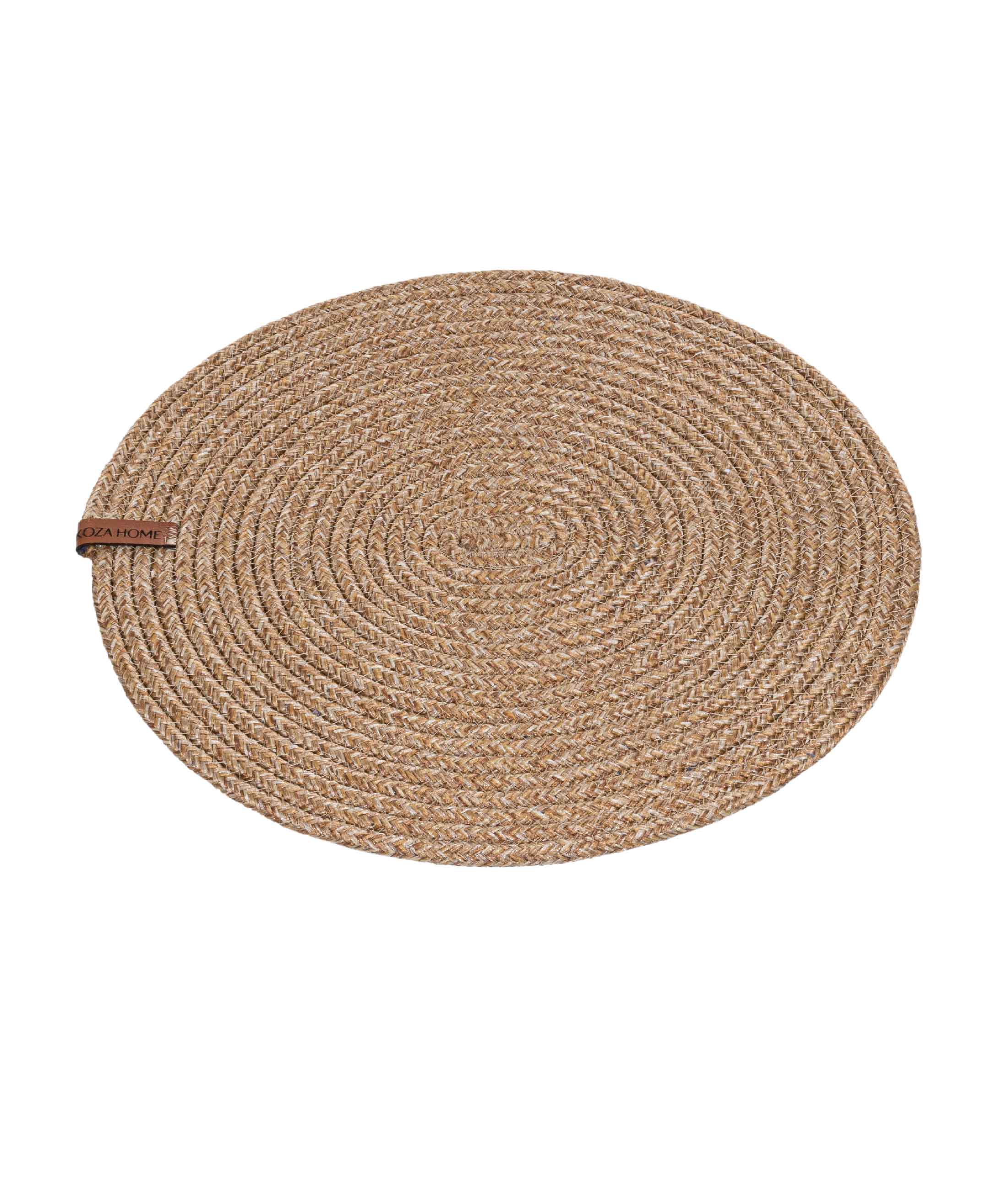 Cesta Amerikan Servis El Yapımı Pamuklu Natural Jüt Örme Düz Supla 37x37cm 9028