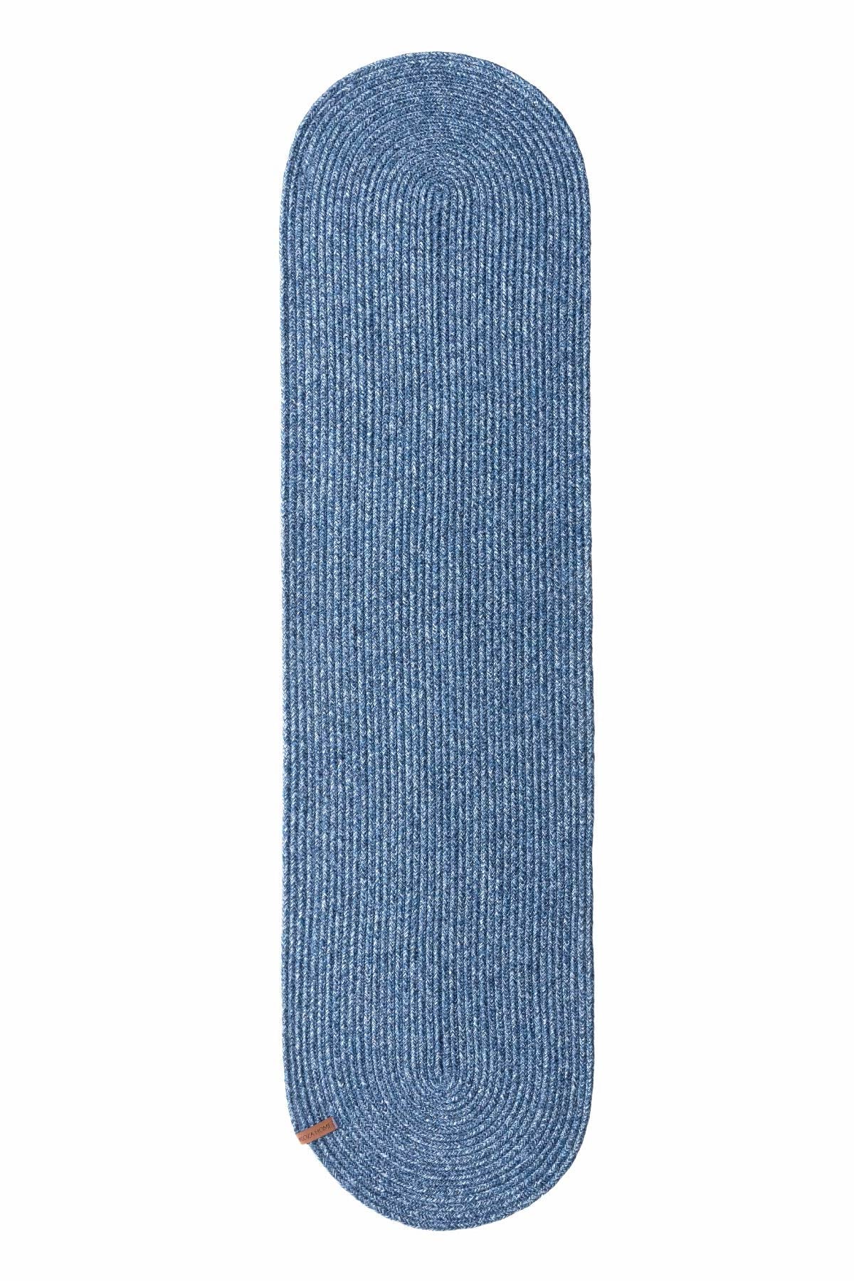 Cesta El Yapımı Örgü Lacivert Runner 37x136 4015