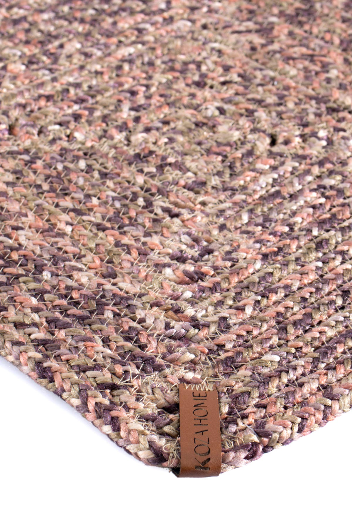 Cesta El Yapımı Örgü Mor Kare Supla 32x32 4023