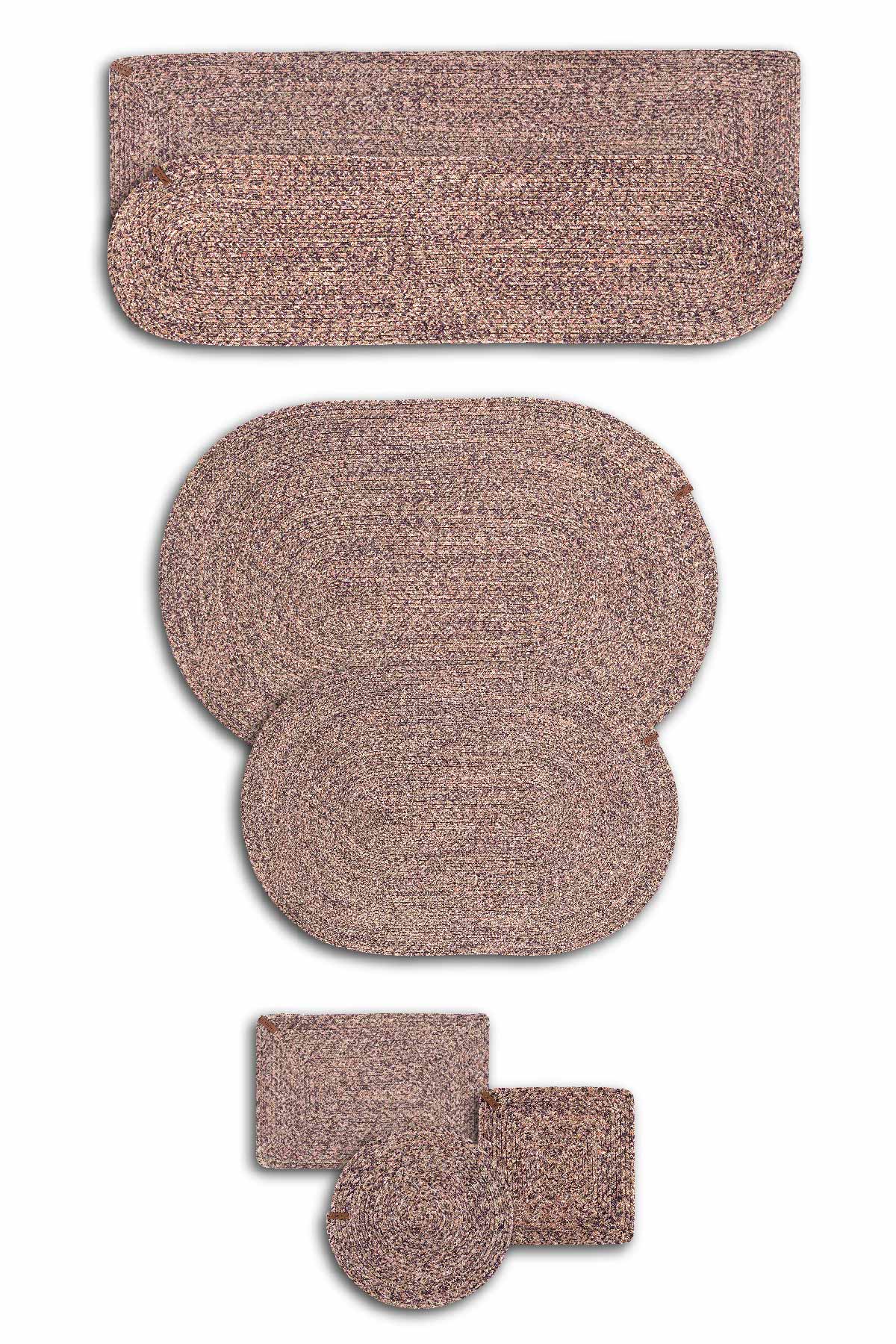 Cesta El Yapımı Örgü Mor Runner 37x136 4022
