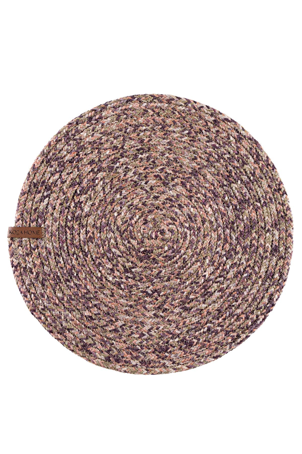 Cesta El Yapımı Örgü Mor Supla 37x37 4021