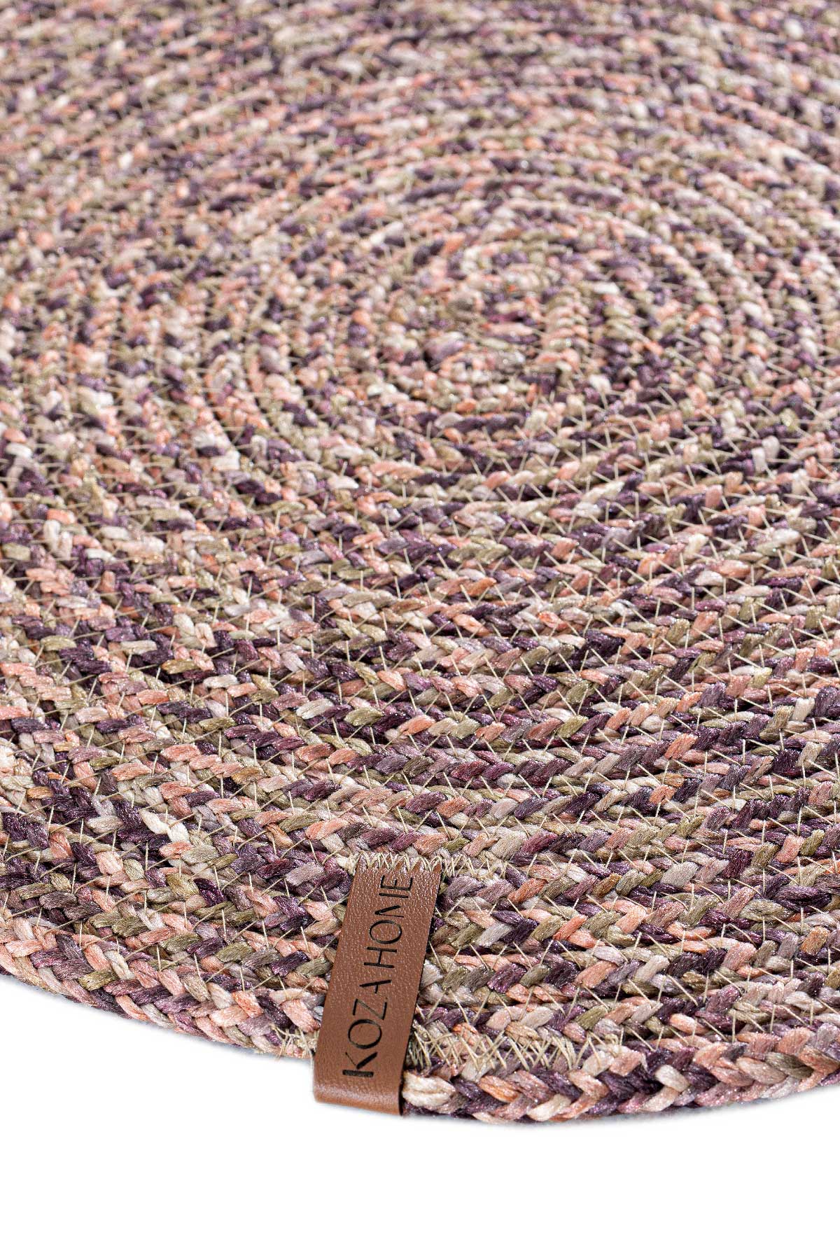 Cesta El Yapımı Örgü Mor Supla 37x37 4021