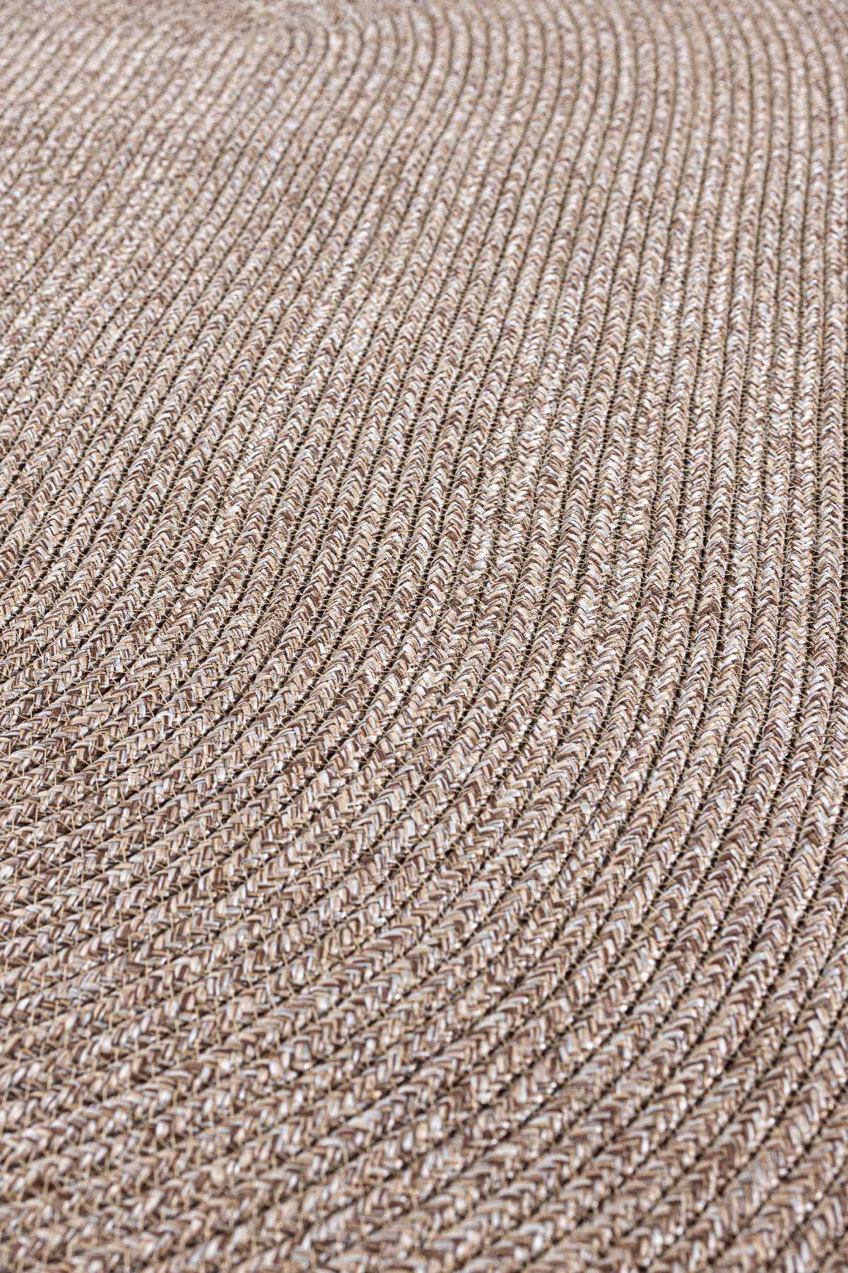 Cesta El Yapımı Örgü Natural Kilim 80x120 4012