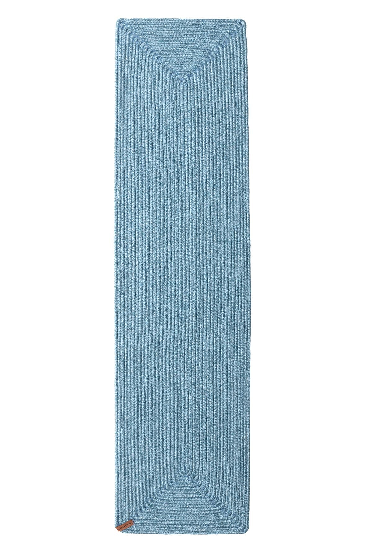 Cesta El Yapımı Örgü Turkuaz Köşeli Runner 37x136 4004