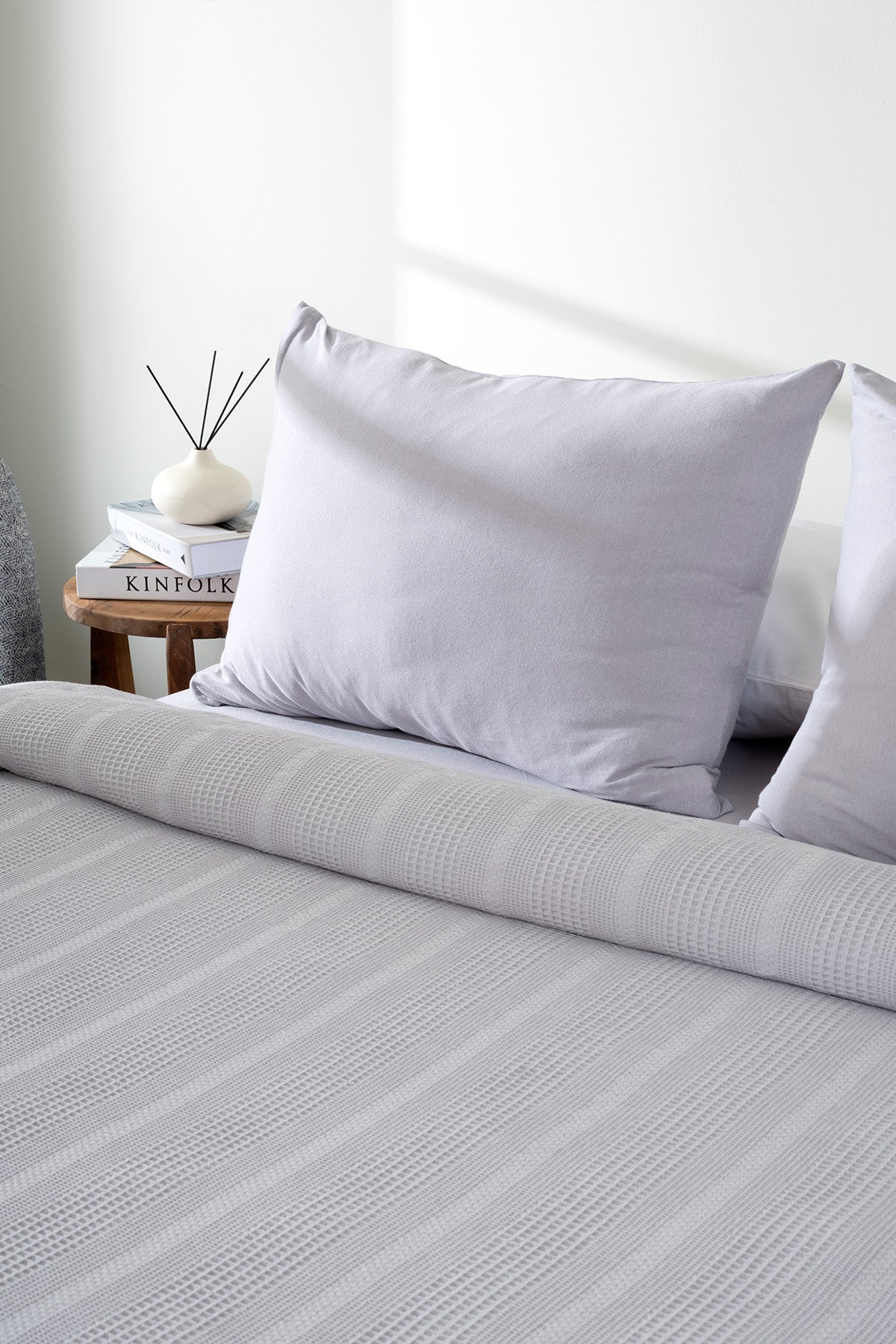 Clara A.Gri Çift Kişilik Pike Takımı 2521