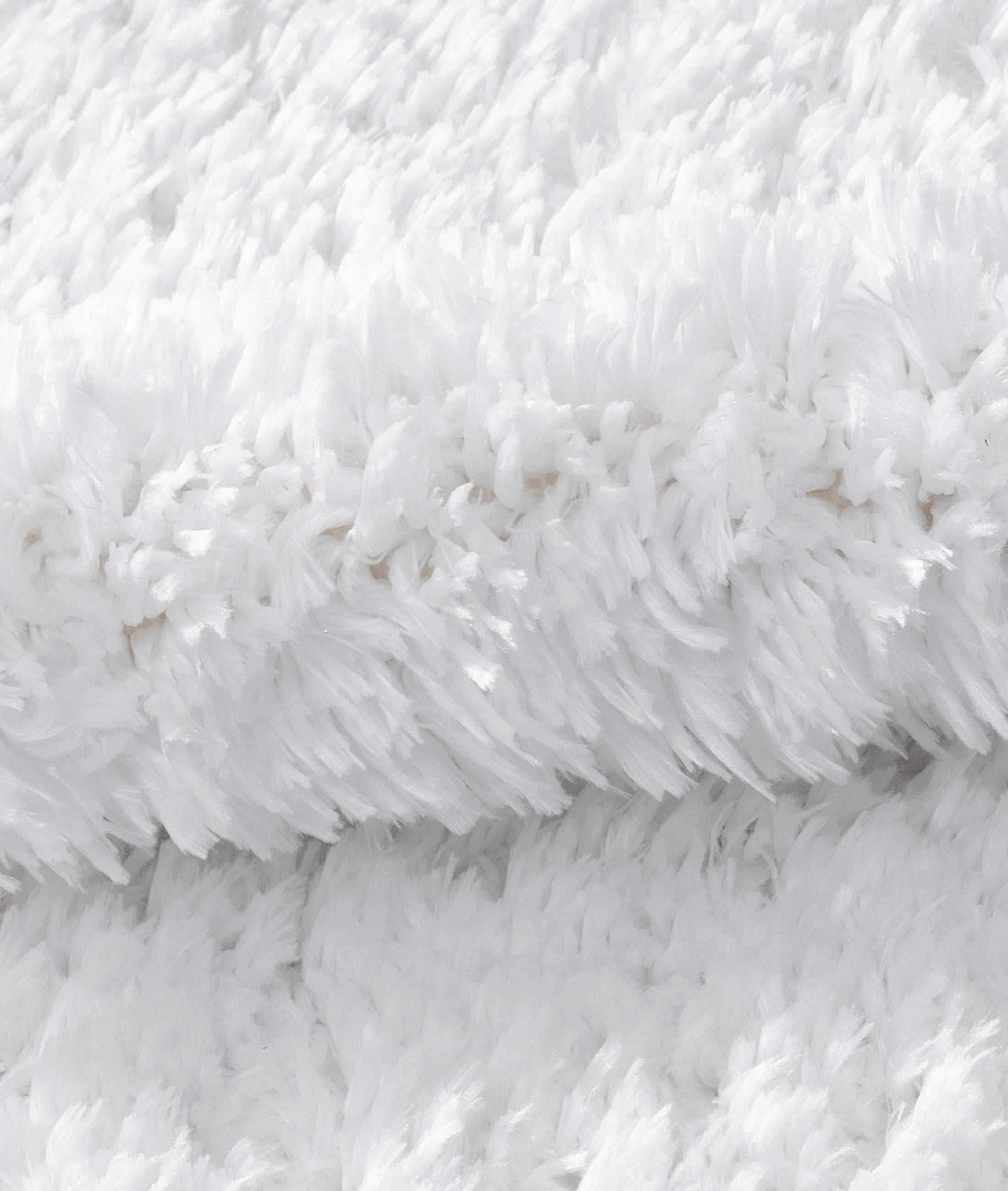 Douro Shaggy 2'li Banyo Paspası Beyaz Kaydırmaz Taban 60 x 100 - 50 x 60