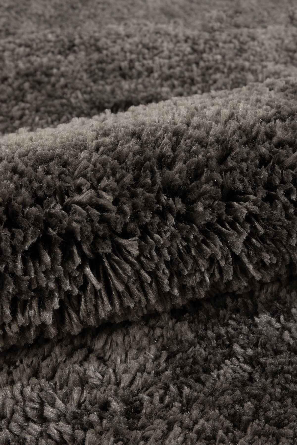 Douro Shaggy Banyo Paspası Füme Kaydırmaz Taban Daire 100 x 100 cm