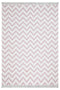 Duo Beyaz Pembe Çift Taraflı Yıkanabilir Dokuma Kilim 23002A