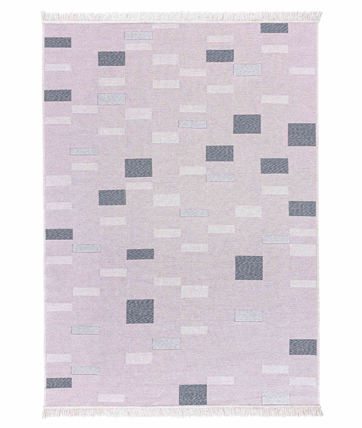 Duo Krem Gri Çift Taraflı Yıkanabilir Dokuma Kilim 24246A