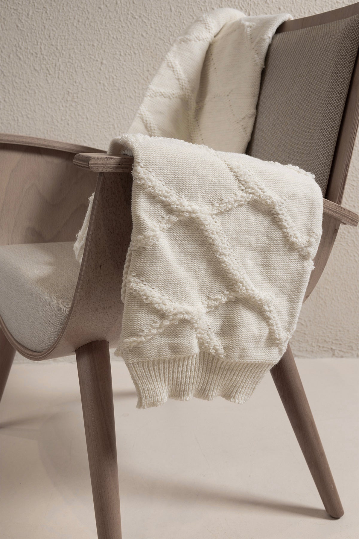Espuma De Mar Krem Çift Kişilik Battaniye 200x220 37125