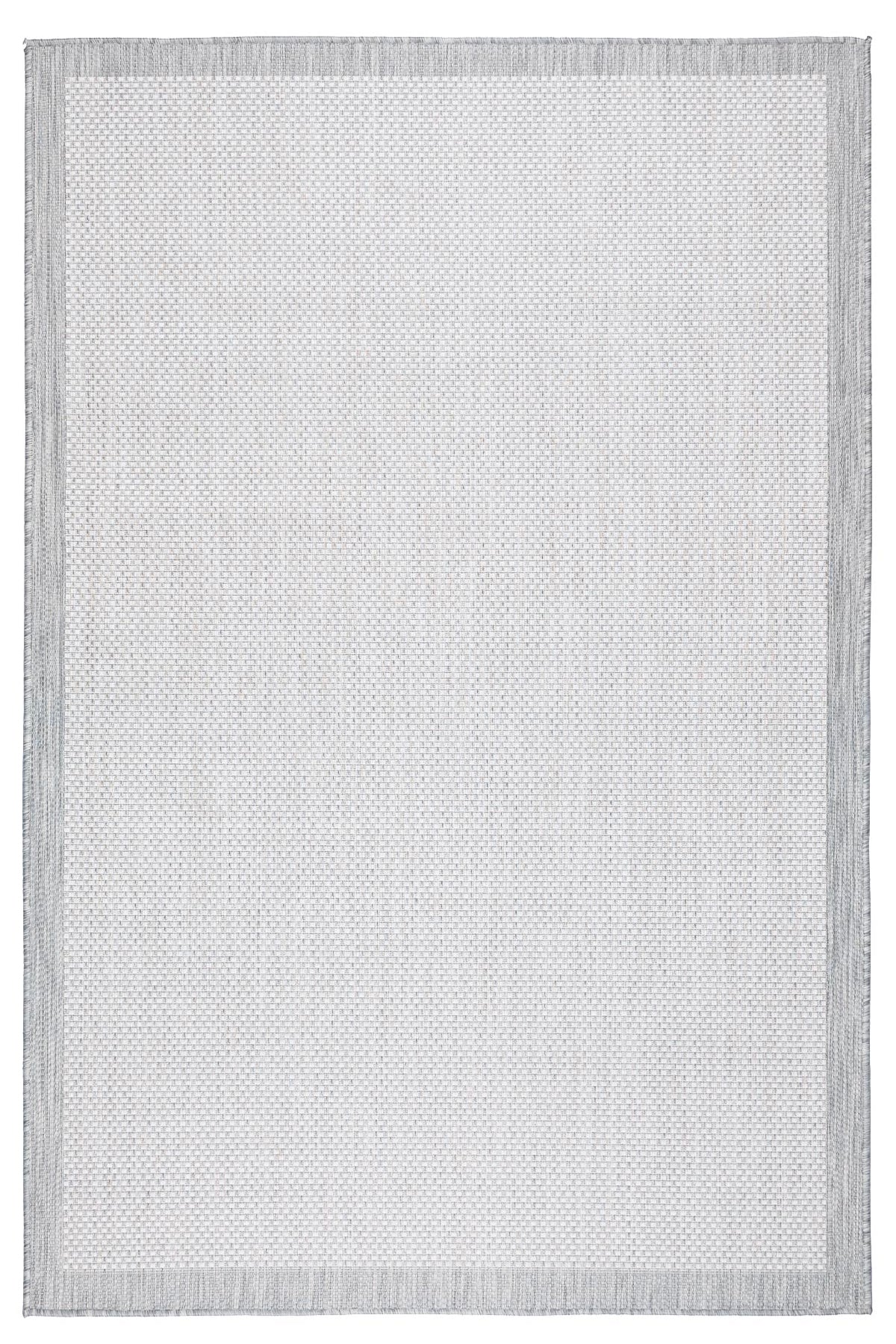 Fresco Antrasit Ekru İskandinav Jüt Yıkanabilir Halı Kilim Balkon Teras Salon Koridor Halısı 23745A