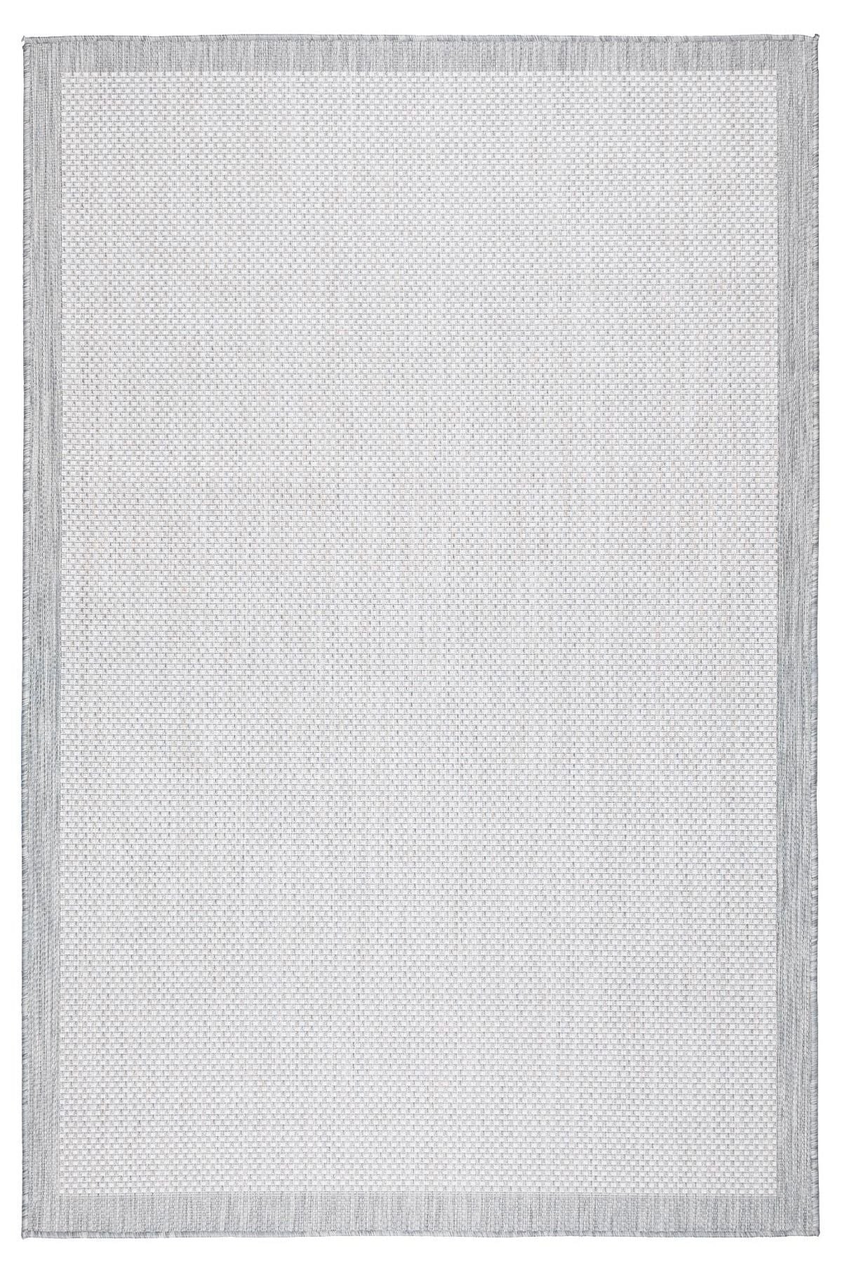 Fresco Antrasit Ekru İskandinav Jüt Yıkanabilir Halı Kilim Balkon Teras Salon Koridor Halısı 23745A