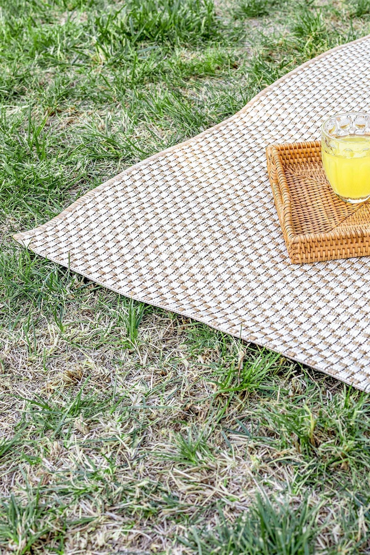 Fresco Ekru Natural İskandinav Jüt Yıkanabilir Halı Kilim Balkon Teras Salon Koridor Halısı 20521B