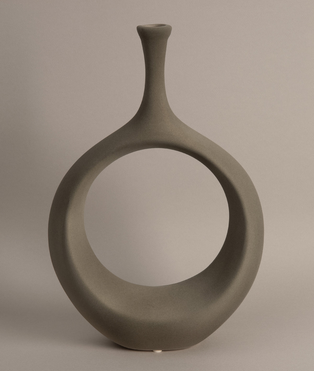 Galante Özel Taş Doku Yeşil İskandinav Seramik Vazo 10x30x35cm 6269