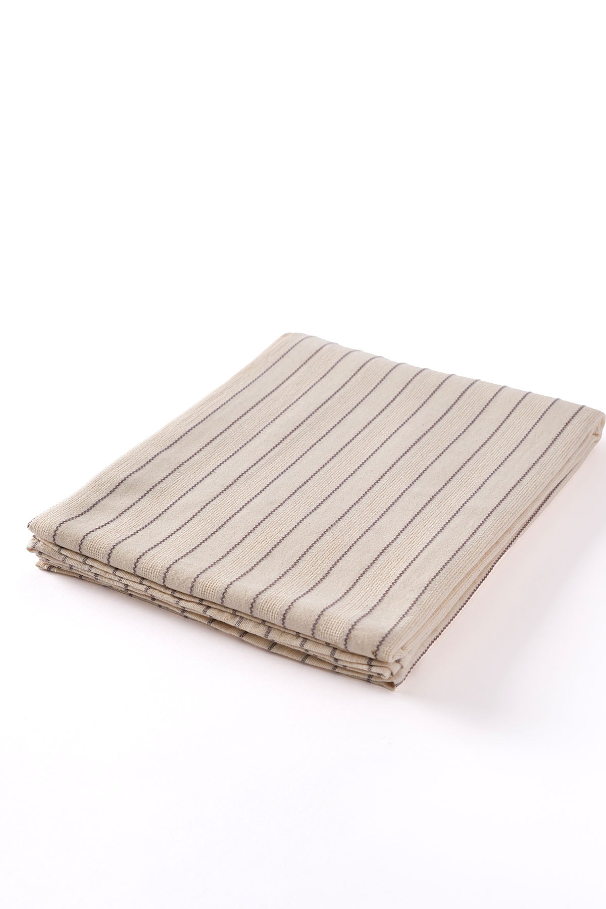 Graın %100 Pamuk Masa Örtüsü Krem-Antrasit Bordür Detaylı 140X200 Cm 2594