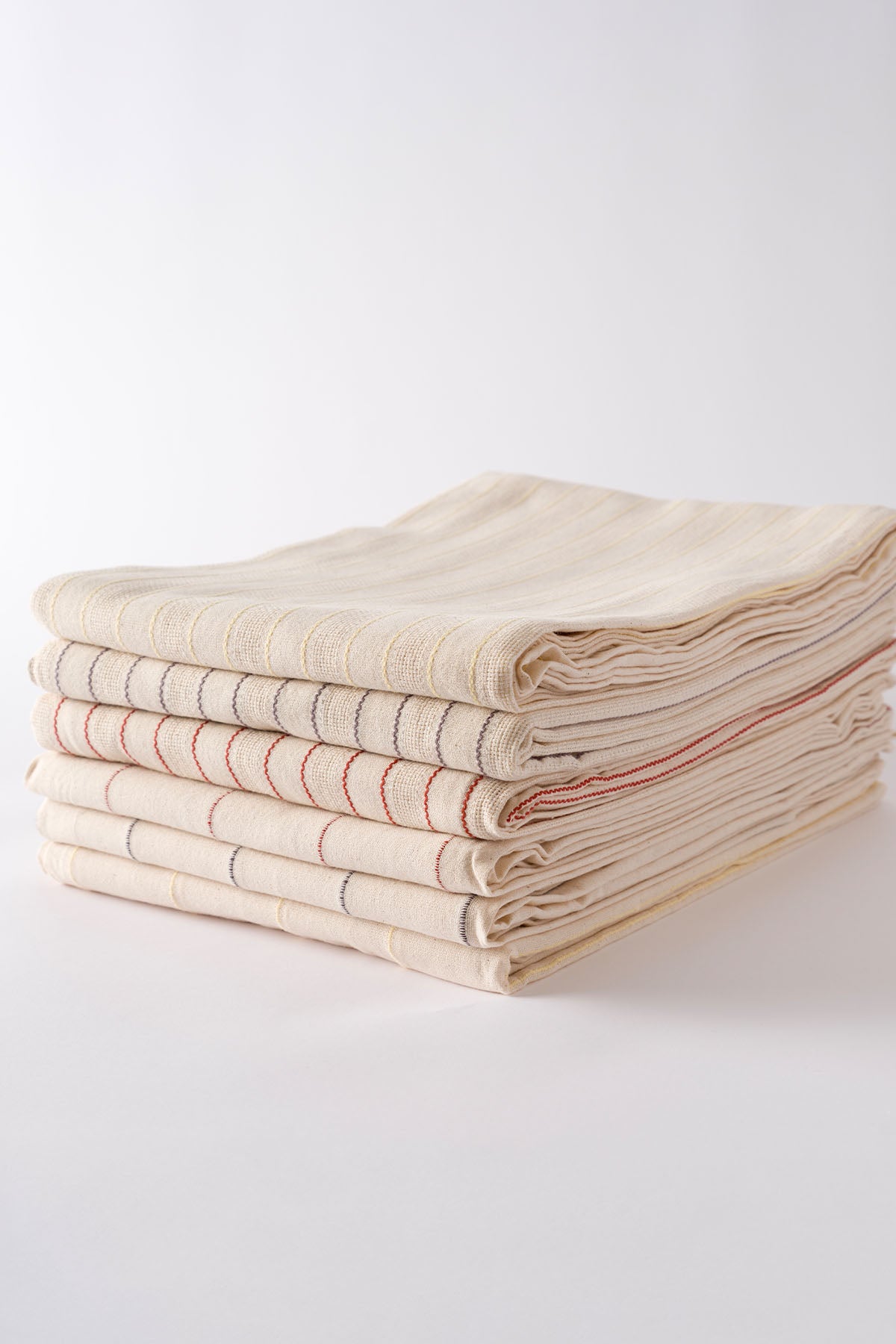 Graın %100 Pamuk Masa Örtüsü Krem-Kiremit Bordür Detaylı 140X200 Cm 2598