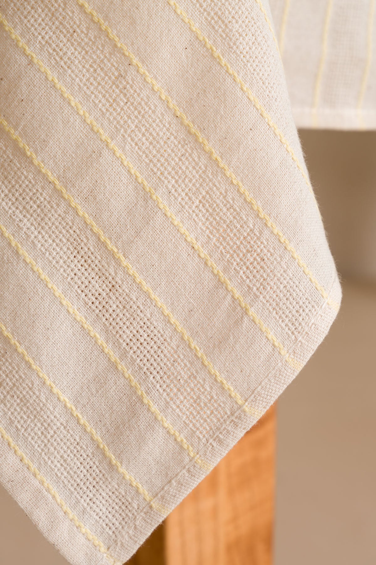 Graın %100 Pamuk Masa Örtüsü Krem-Kiremit 140X200 Cm 2599