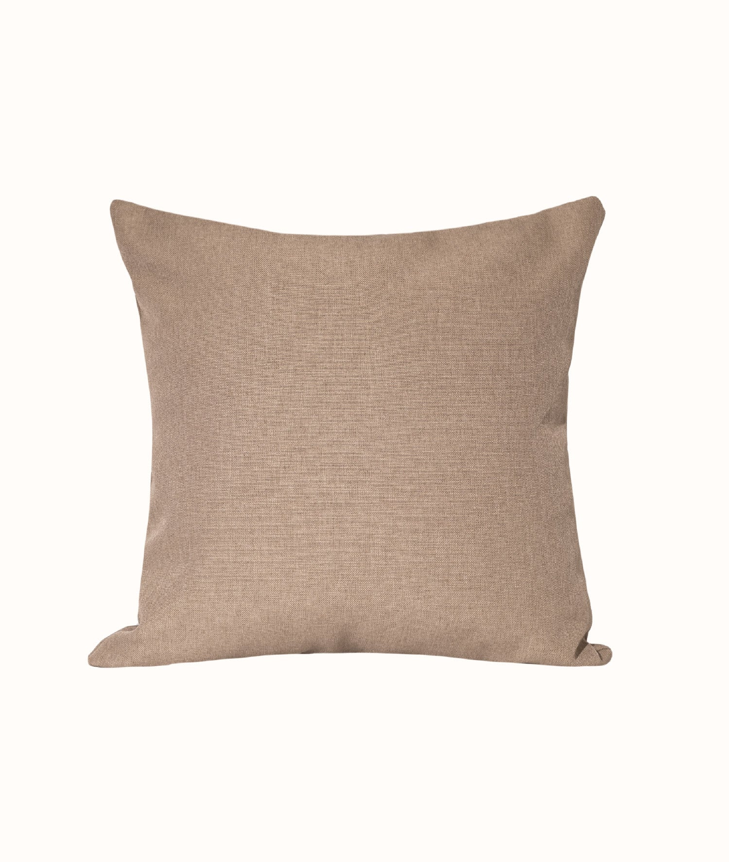 Isla Kahverengi Krem Dikişli Dekoratif Boncuk Elyaf İç Dolgulu Kırlent 43x43 5004