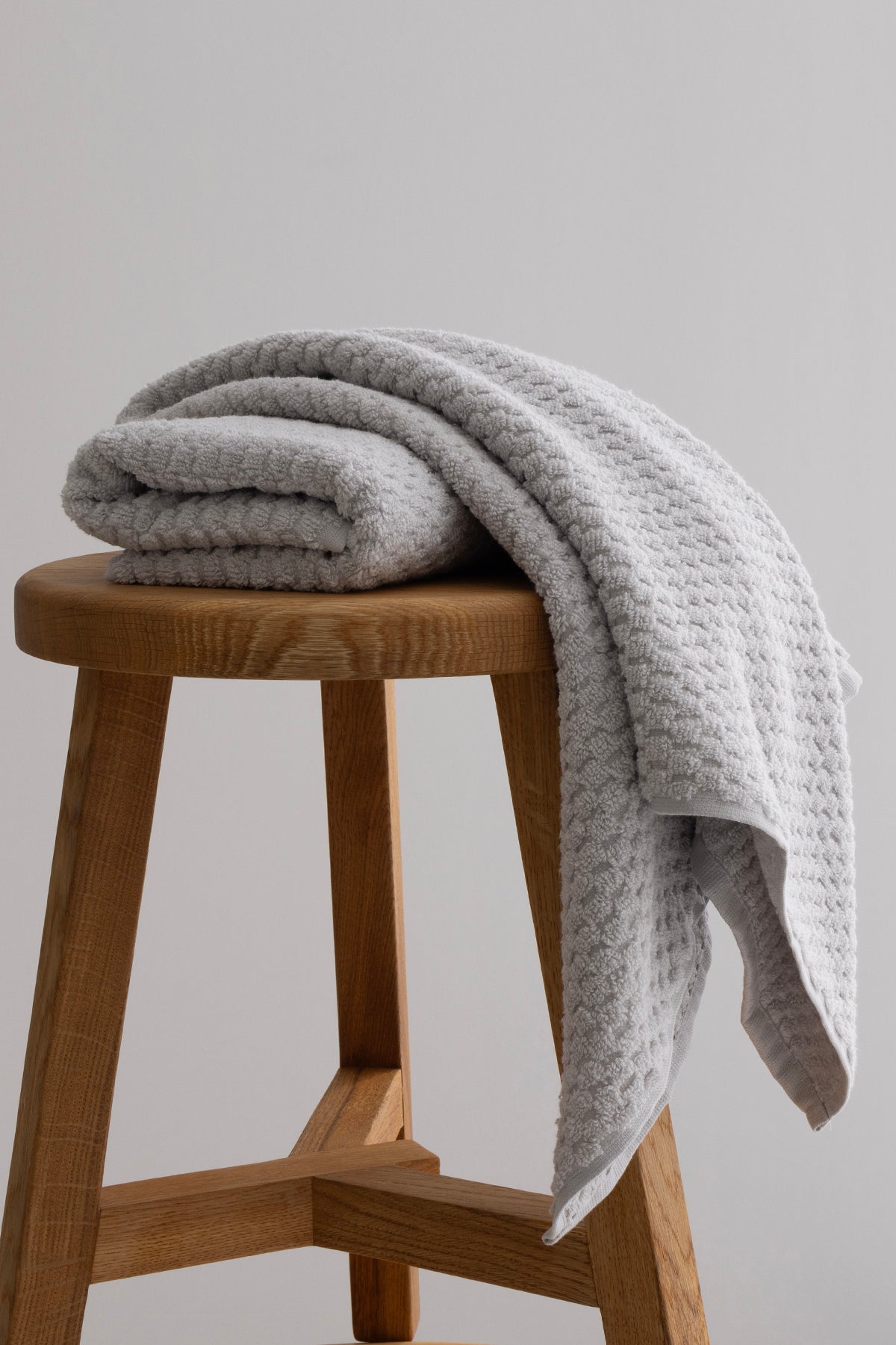 Ivory Gri Kabartma Dokulu Mikro Fiber %100 Pamuk 2'Li El Yüz Havlusu Seti 50 X 90 - 50 X 90 1120A