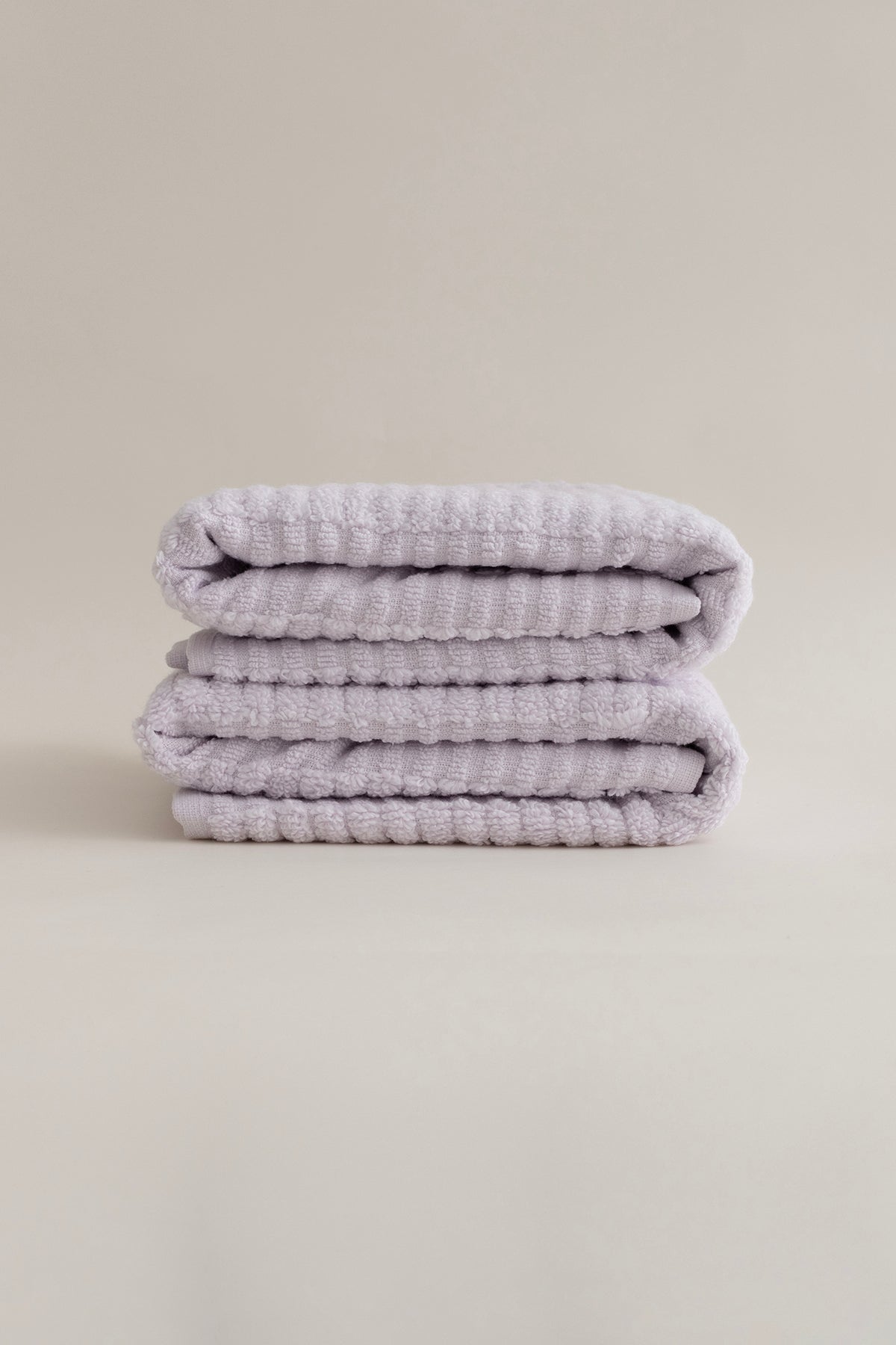 Ivory Lila Bordürlü Mikro Fiber %100 Pamuk 2'Li Banyo Havlusu Seti 50 X 90 - 70 X 140 1105A