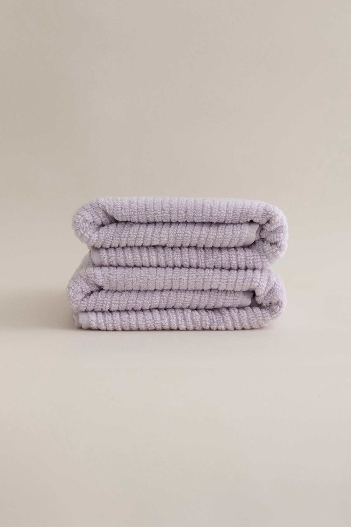 Ivory Lila Fitilli Mikro Fiber %100 Pamuk 2'Li Banyo Havlusu Seti 50 X 90 - 70 X 140 1129A