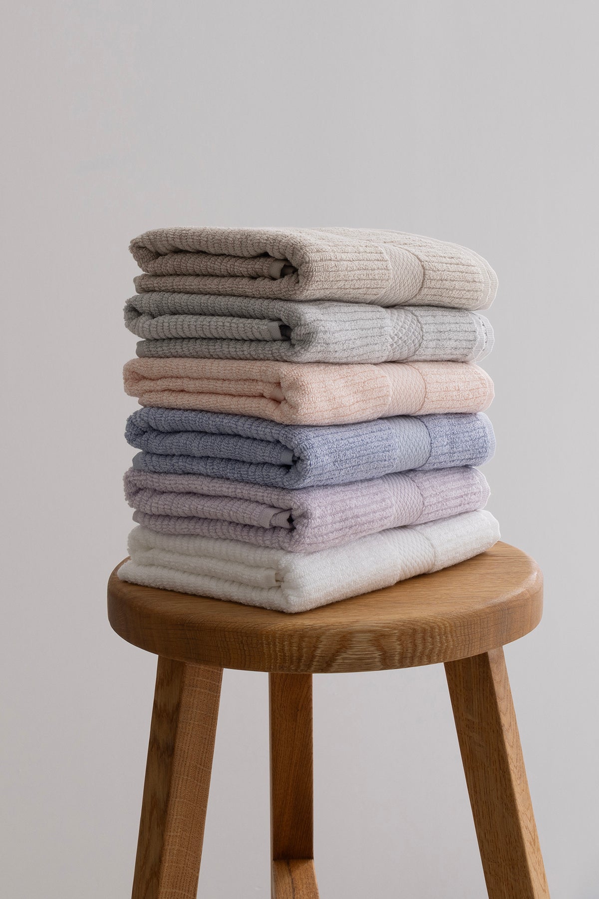Ivory Lila Fitilli Mikro Fiber %100 Pamuk 2'Li Banyo Havlusu Seti 50 X 90 - 70 X 140 1129A