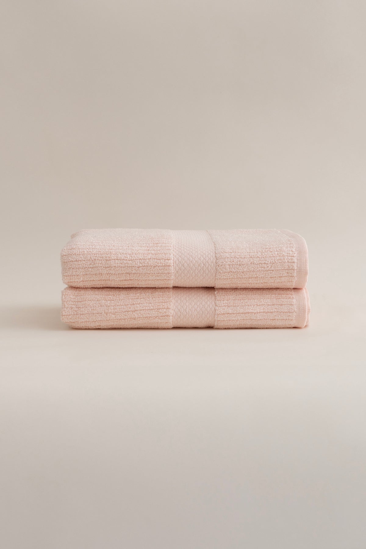 Ivory Somon Fitilli Mikro Fiber %100 Pamuk 2'Li Banyo Havlusu Seti 50 X 90 - 70 X 140 1127A