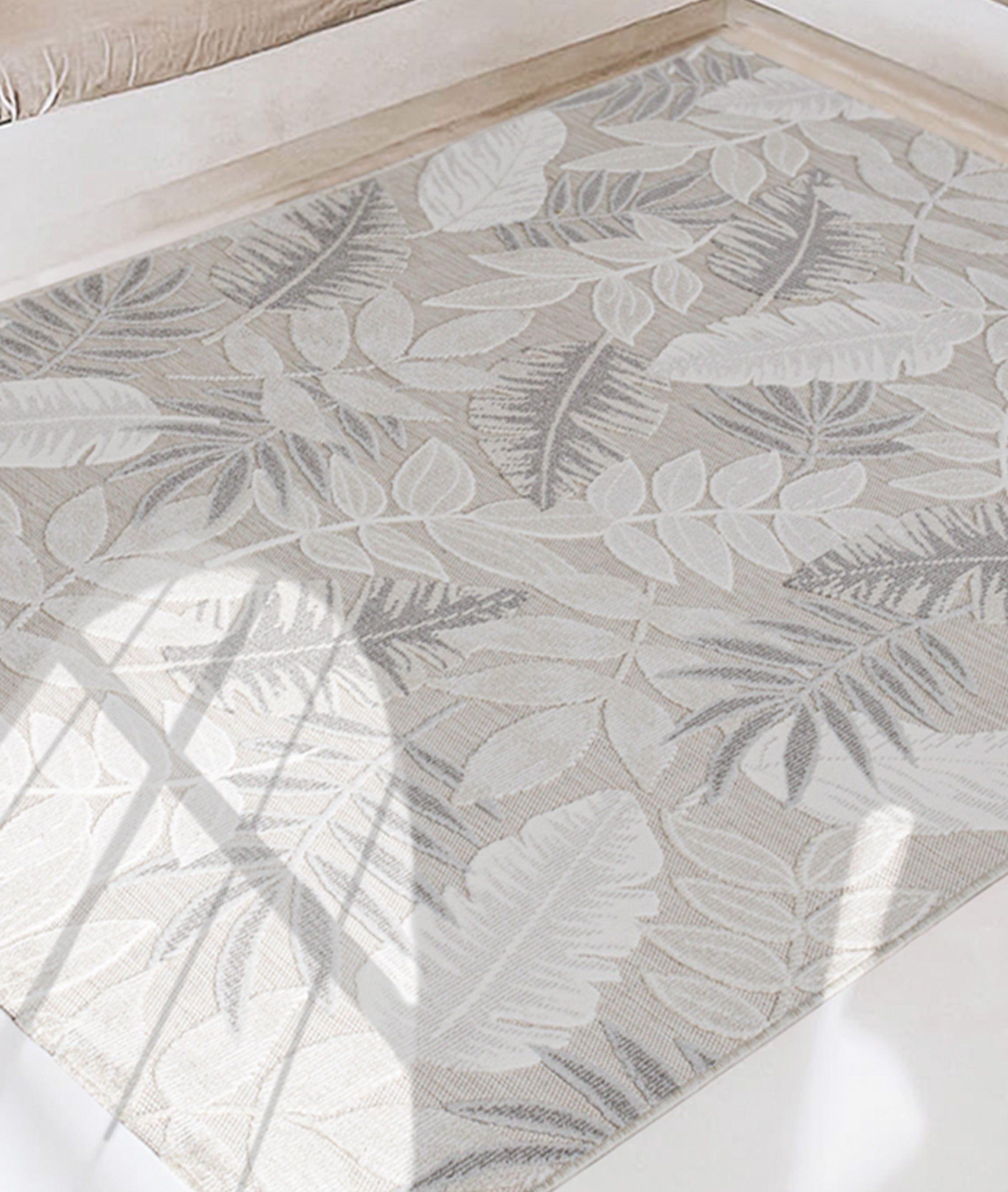 Koza Garden Gri Halı Kilim Balkon Teras Bahçe Salon Koridor Makine Halısı 65256