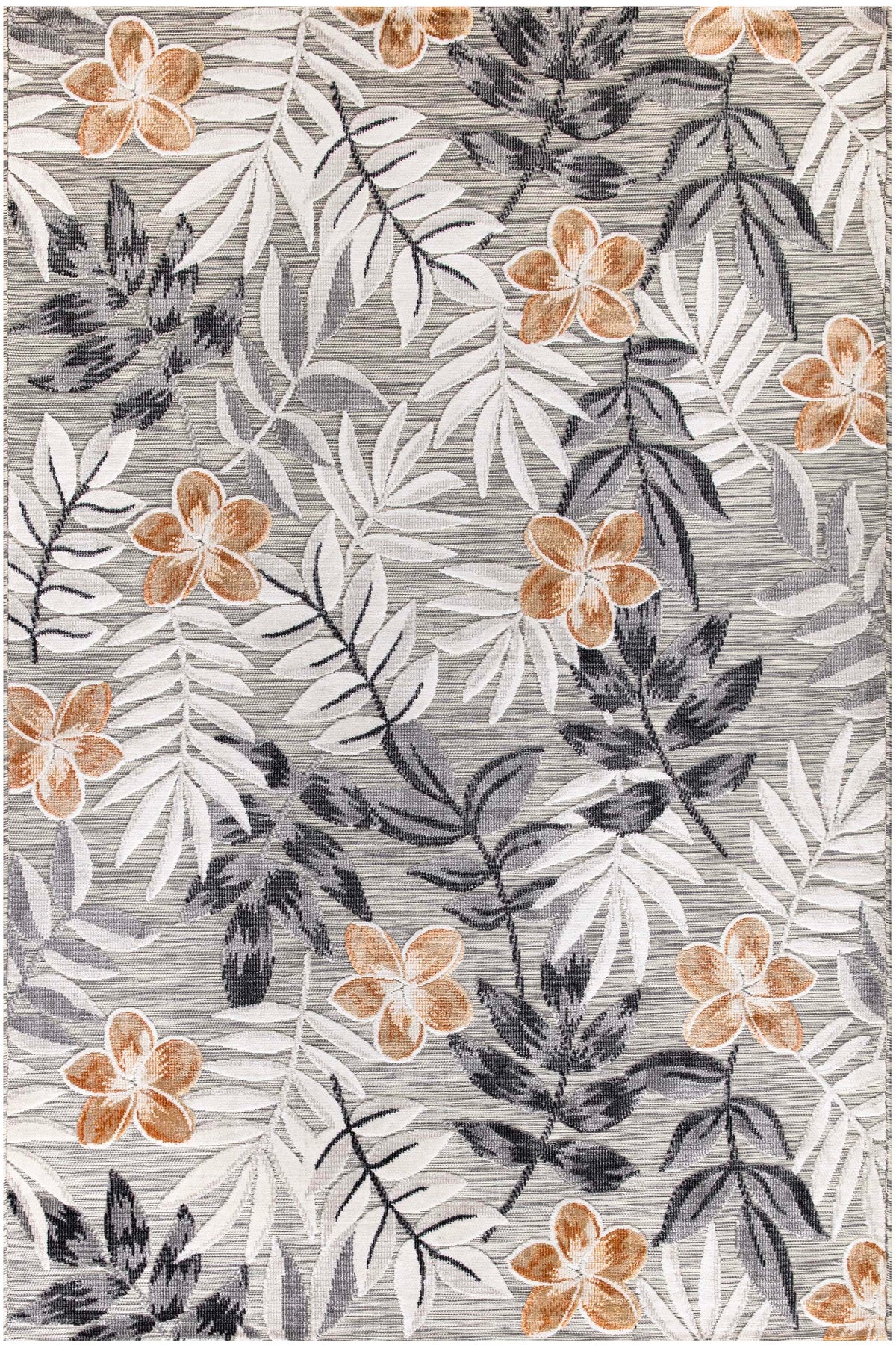Koza Garden Gri Halı Kilim Balkon Teras Bahçe Salon Koridor Makine Halısı 65305