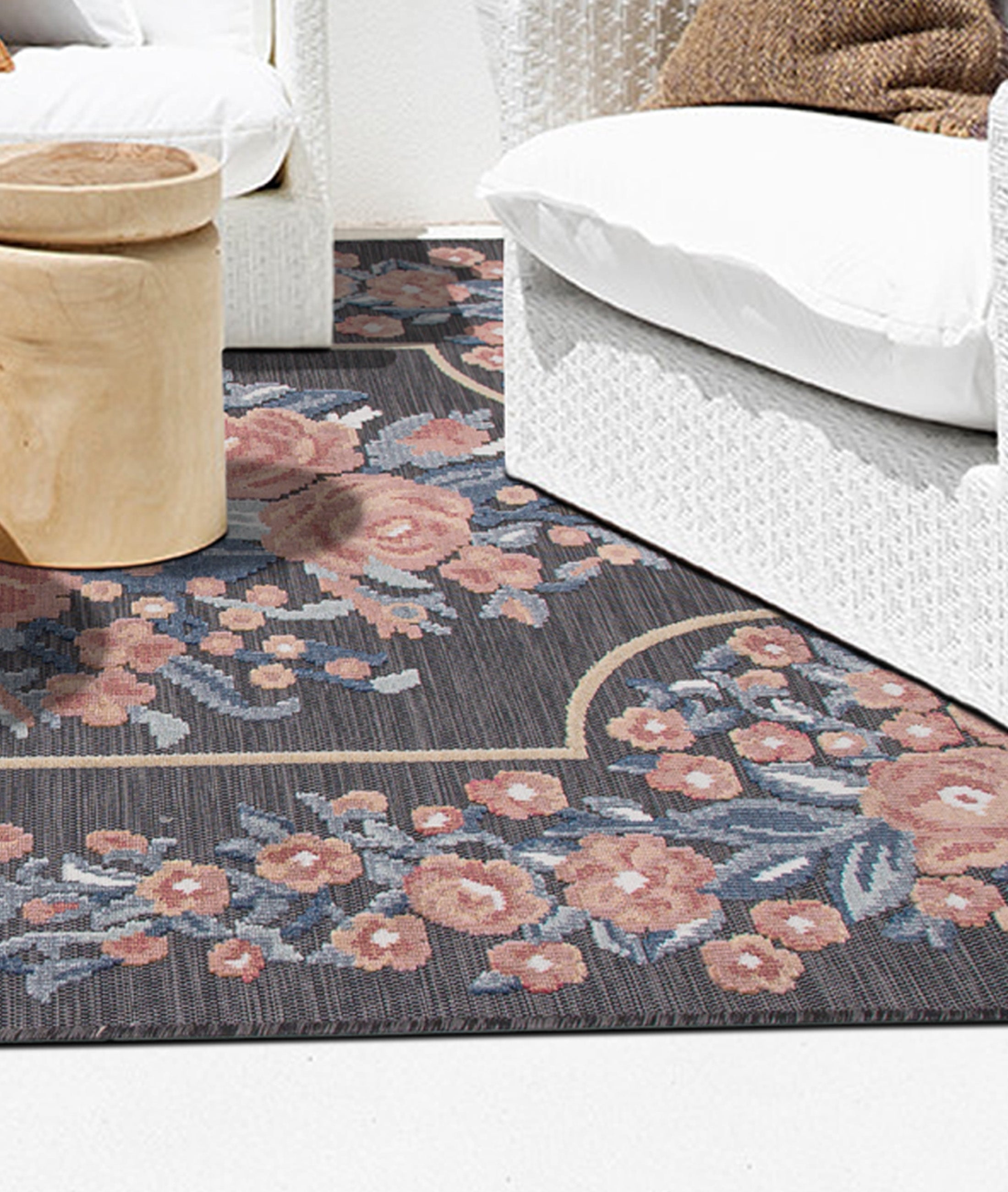 Koza Garden Multi Halı Kilim Balkon Teras Bahçe Salon Koridor Makine Halısı 65306
