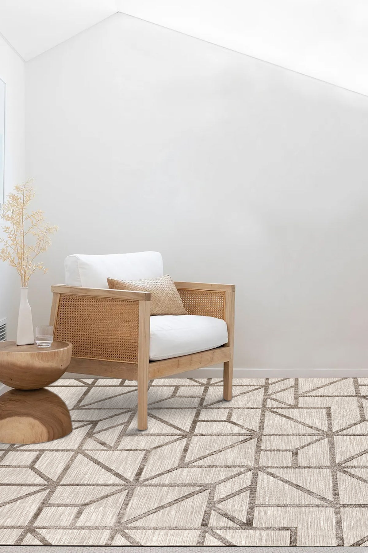 Koza Hayad Infinity Krem Vizon Halı Salon Oturma Odası Yatak Odası Koridor Makine Halısı 30968