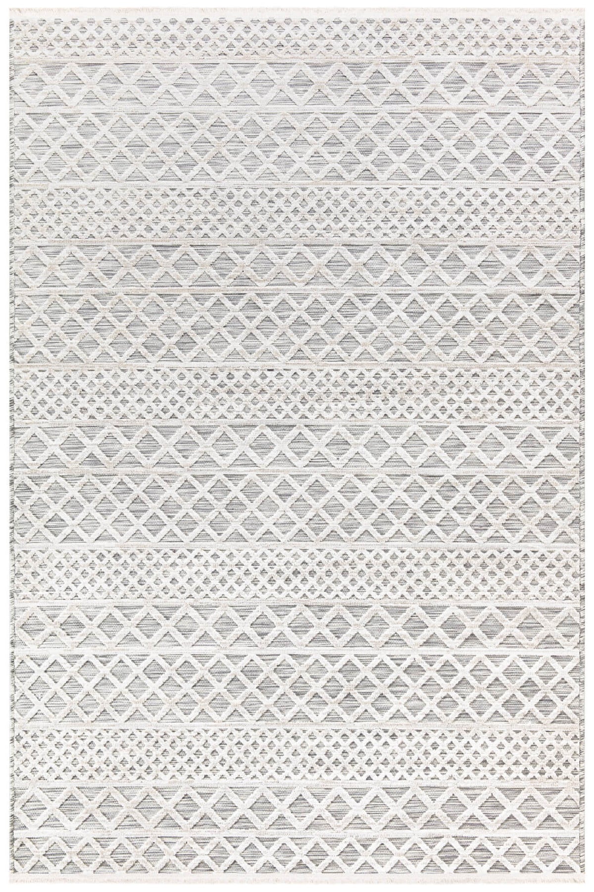 Koza Meridyen Gri Halı Kilim Balkon Teras Bahçe Salon Koridor Makine Halısı 65289