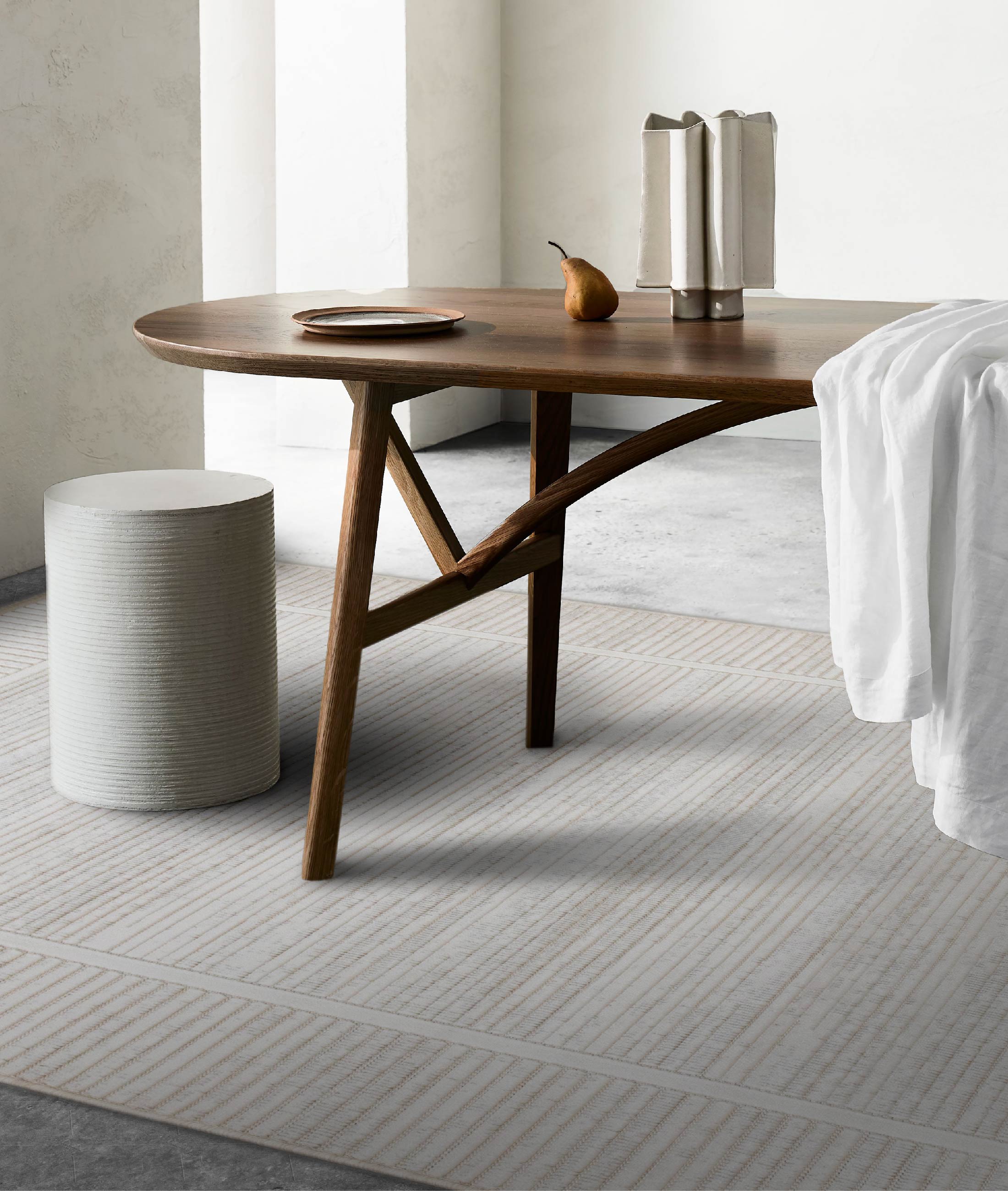 Koza Meridyen Gri Halı Kilim Balkon Teras Bahçe Salon Koridor Makine Halısı 65291