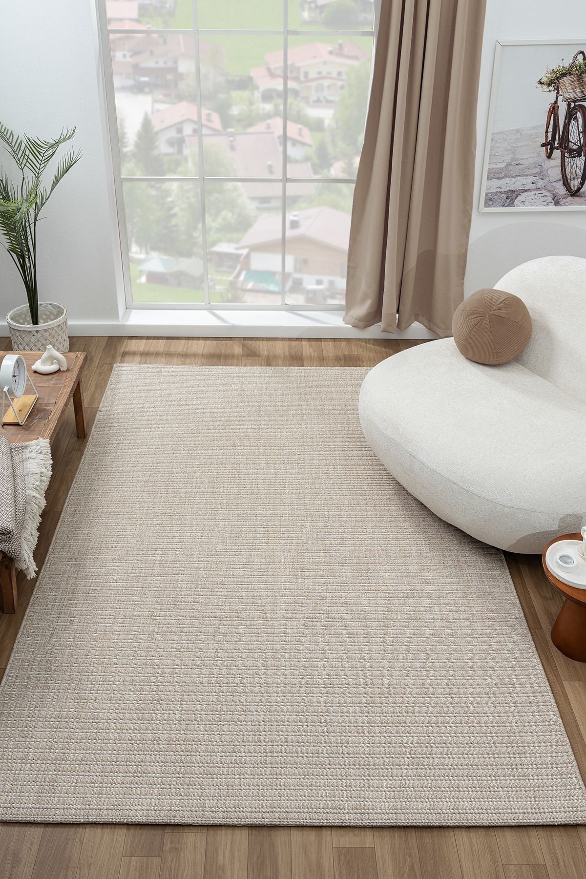 Koza Premium Sahara Bej Halı B3796B Salon Oturma Odası Yatak Odası Koridor Makine Halısı