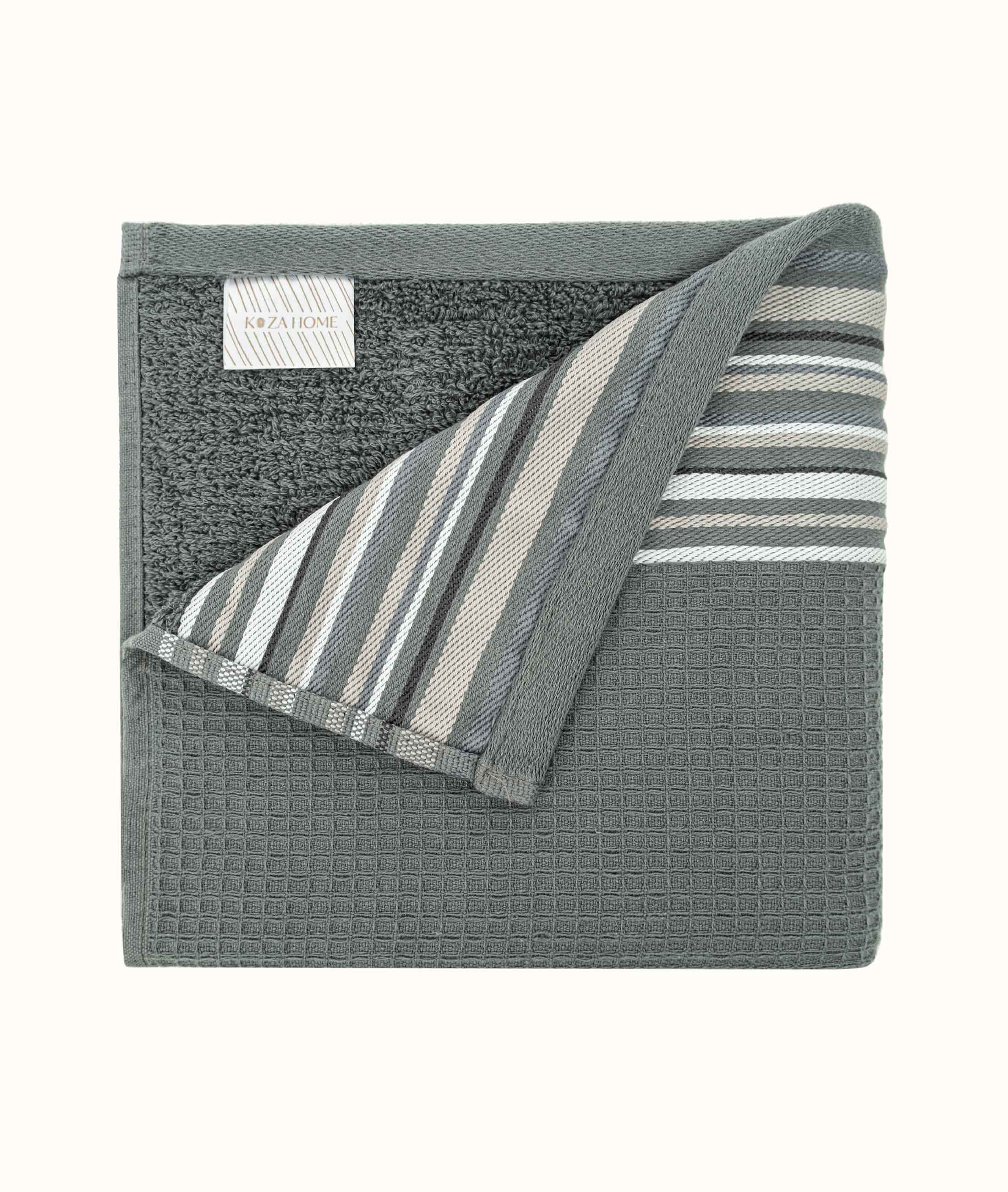 Limira 4'lü Set Yeşil Pamuk 2 Bornoz (1 S-M)-(1 L-XL) 2 Çeyiz Havlu 50x90 2240