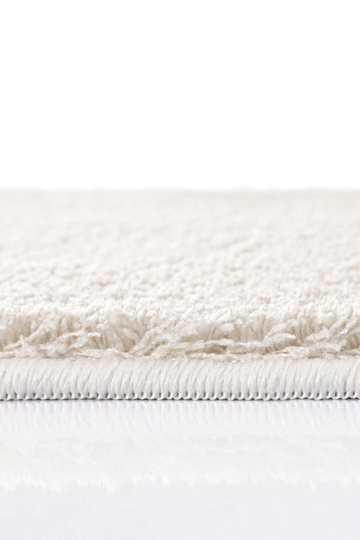 Maze Plain Ekru Kaymaz Taban Peluş Halı 19878