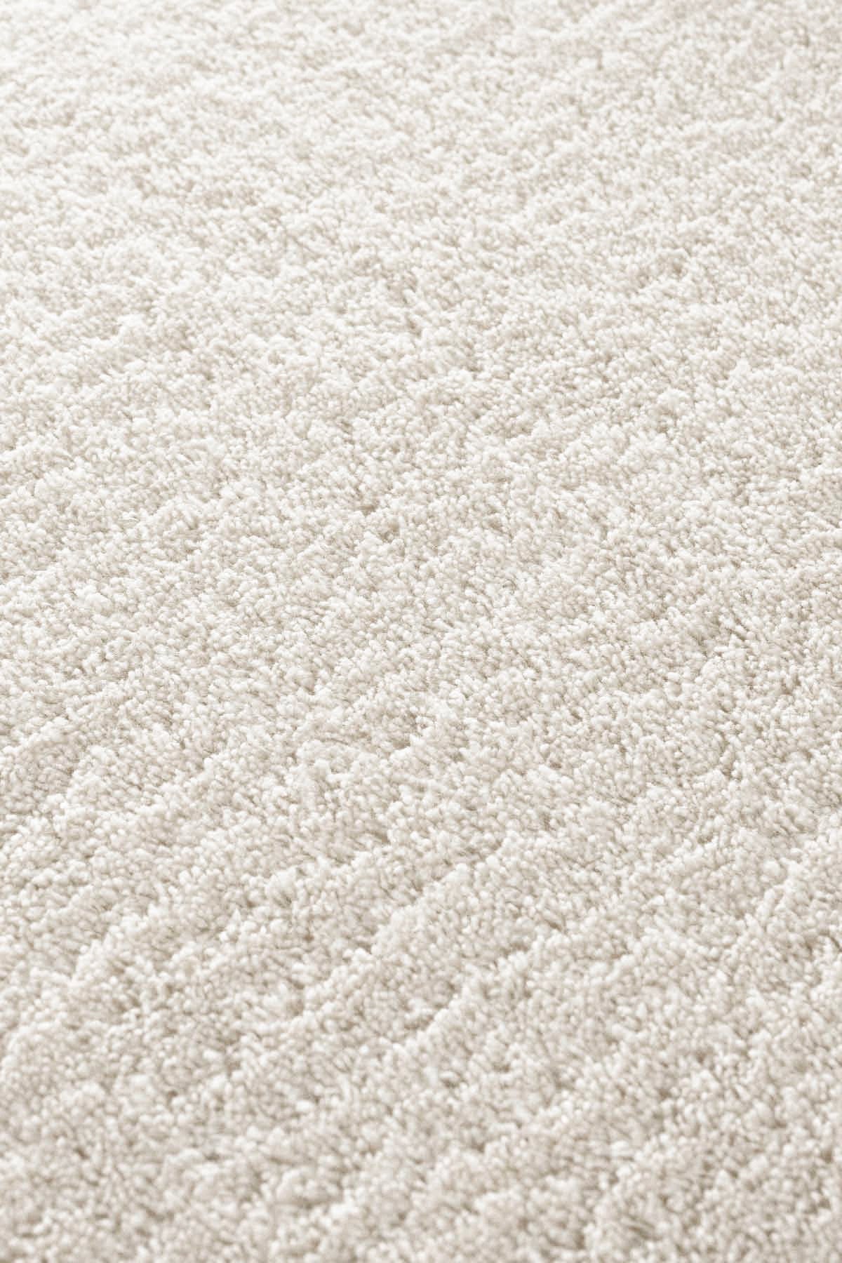 Maze Plain Ekru Kaymaz Taban Peluş Halı 19878