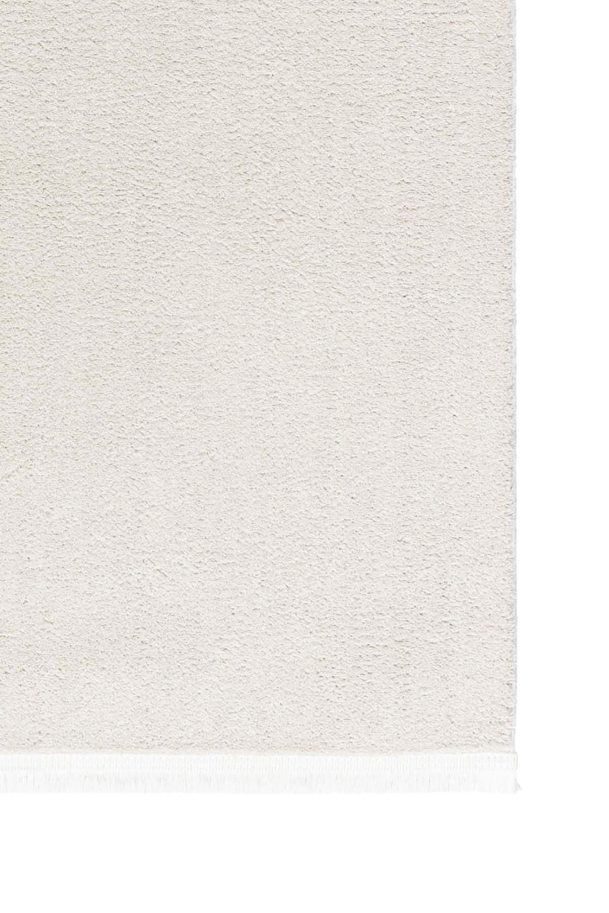 Maze Plain Ekru Kaymaz Taban Peluş Halı 19878