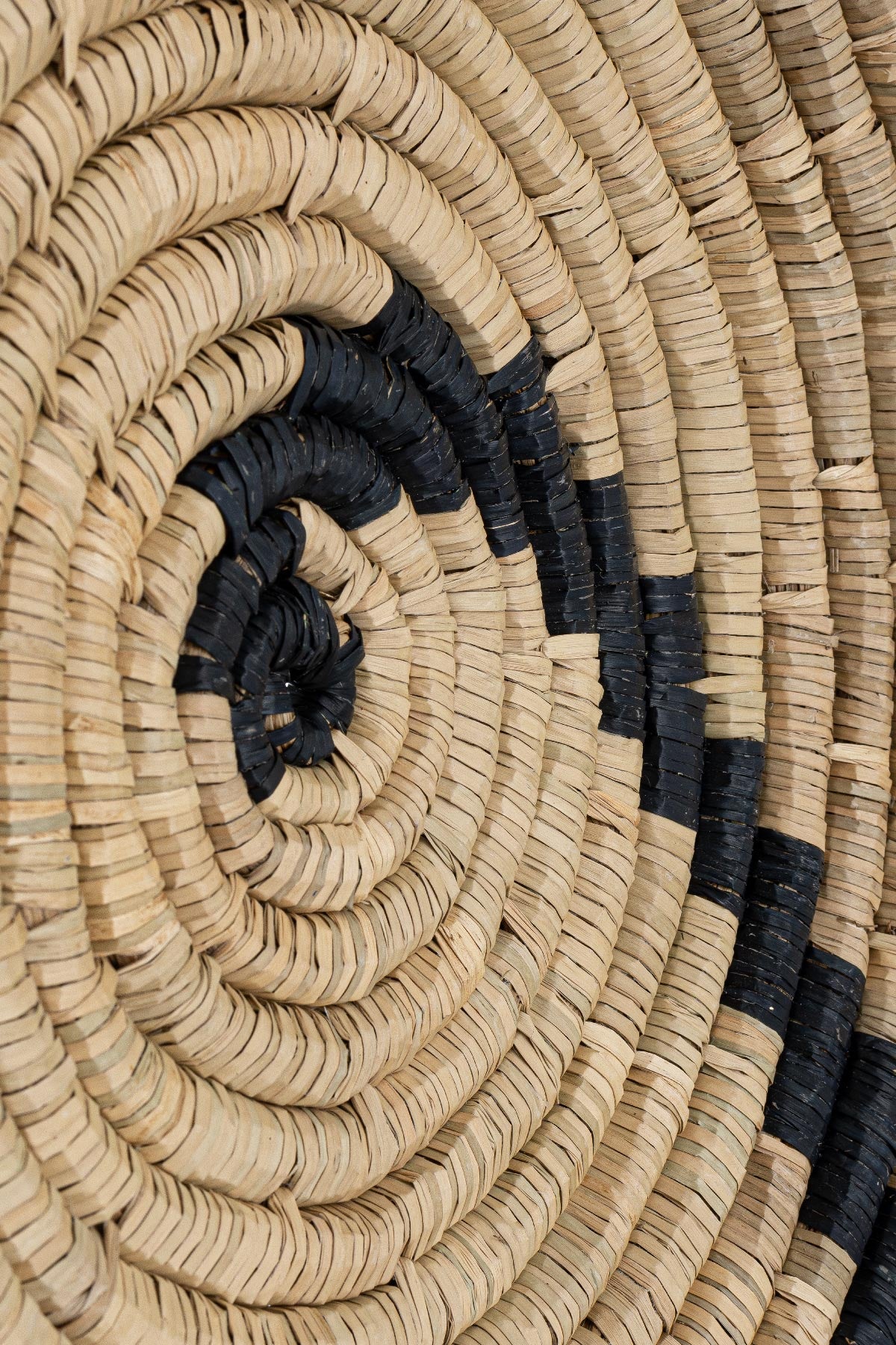 Meander Bambu Afrikan El Yapımı Fibonacci Duvar Tabağı 60cm 8912