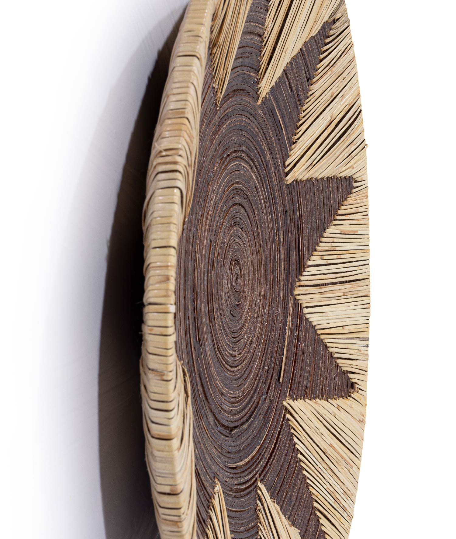 Meander Bambu Afrikan El Yapımı  Yıldız Duvar Tabağı Dekoru 50cm 8784