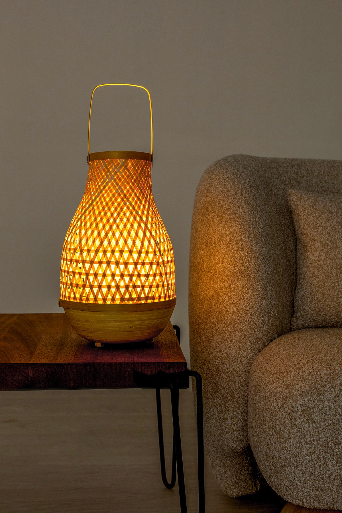 Meander Bambu Masa Lambası 23x37 cm 4588