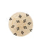 Meander Dekoratif Siyah Desenli Bambu Duvar Tabağı 30cm 8993