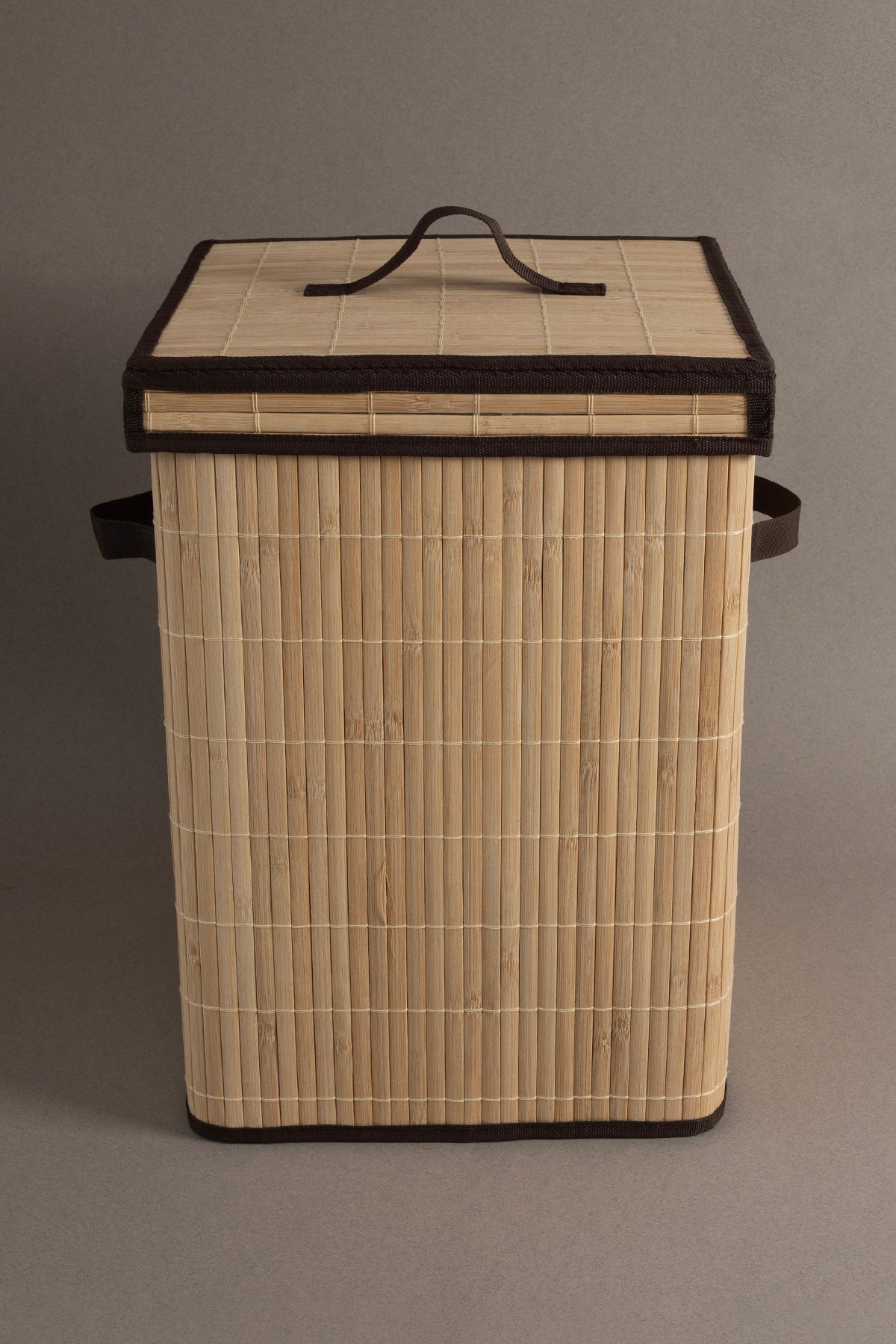 Meander Doğal Bambu Kirli Çamaşır Sepeti 32x32x45 cm 4589